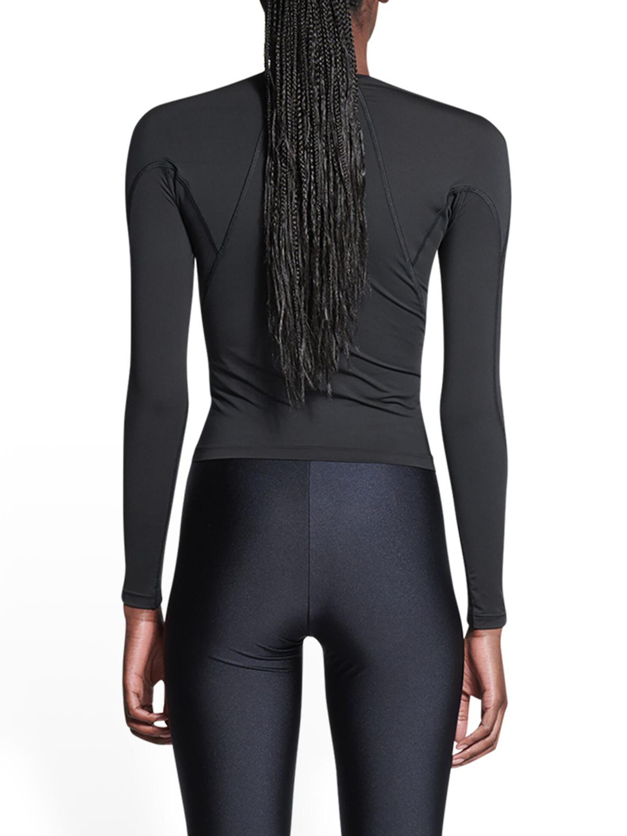 Balenciaga 3B Sports Icon Fitted Long Sleeve Top | Saks Fifth Avenue