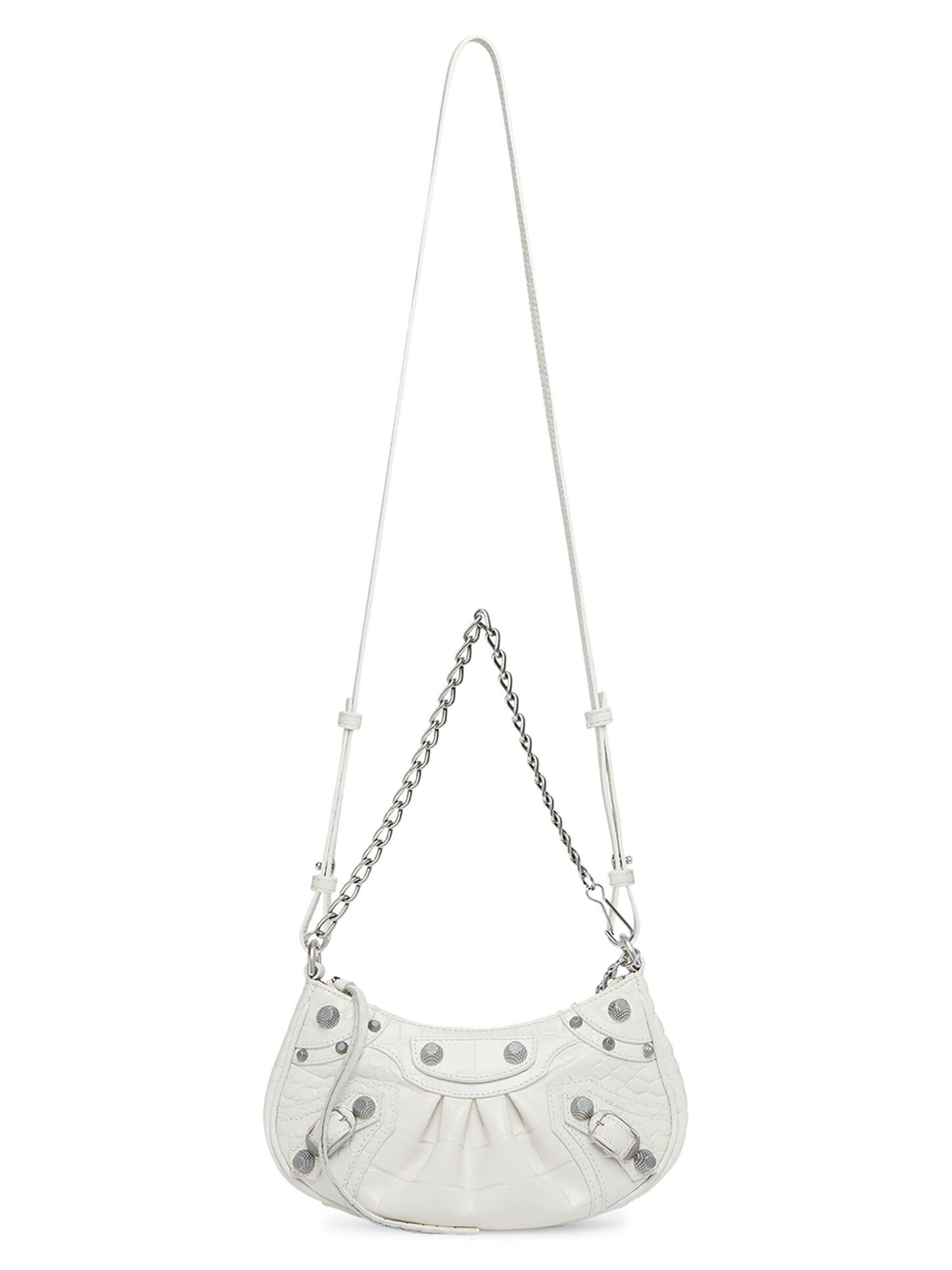 Balenciaga Le Cagole Mini Bag With Chain Crocodile Embossed | Saks