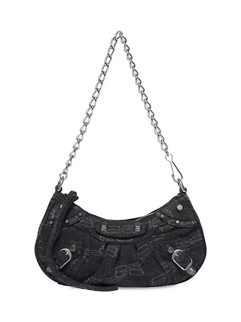 Women's Le Cagole Mini Bag With Chain in Black