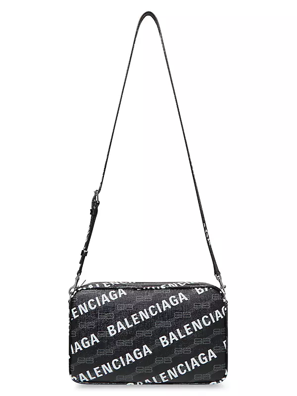 Balenciaga Signature Camera Bag BB Monogram Coated Canvas Medium