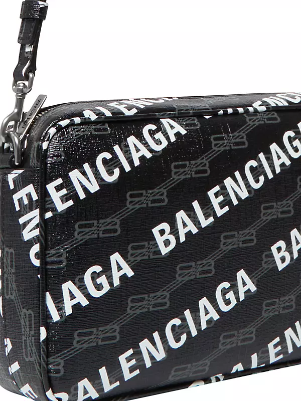 Balenciaga Signature Camera Bag BB Monogram Coated Canvas Medium - ShopStyle