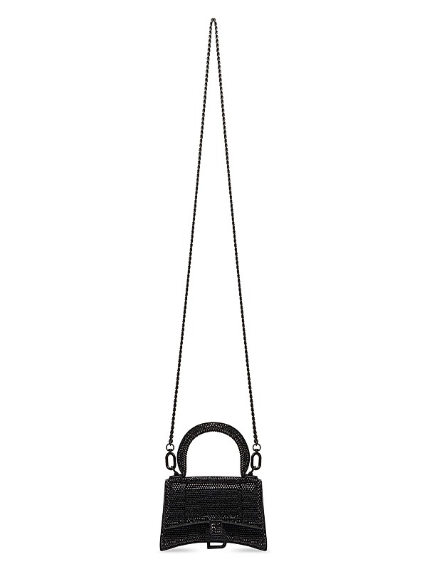 Shop Balenciaga Hourglass Mini Handbag With Chain And Shop Balenciaga Hourglass Mini Handbag With Chain And