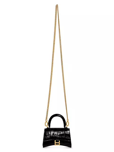 Balenciaga Metallic Hourglass Mini Bag - Farfetch