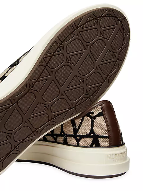 Louis Vuitton Pattern Print Monogram Leather Sneakers