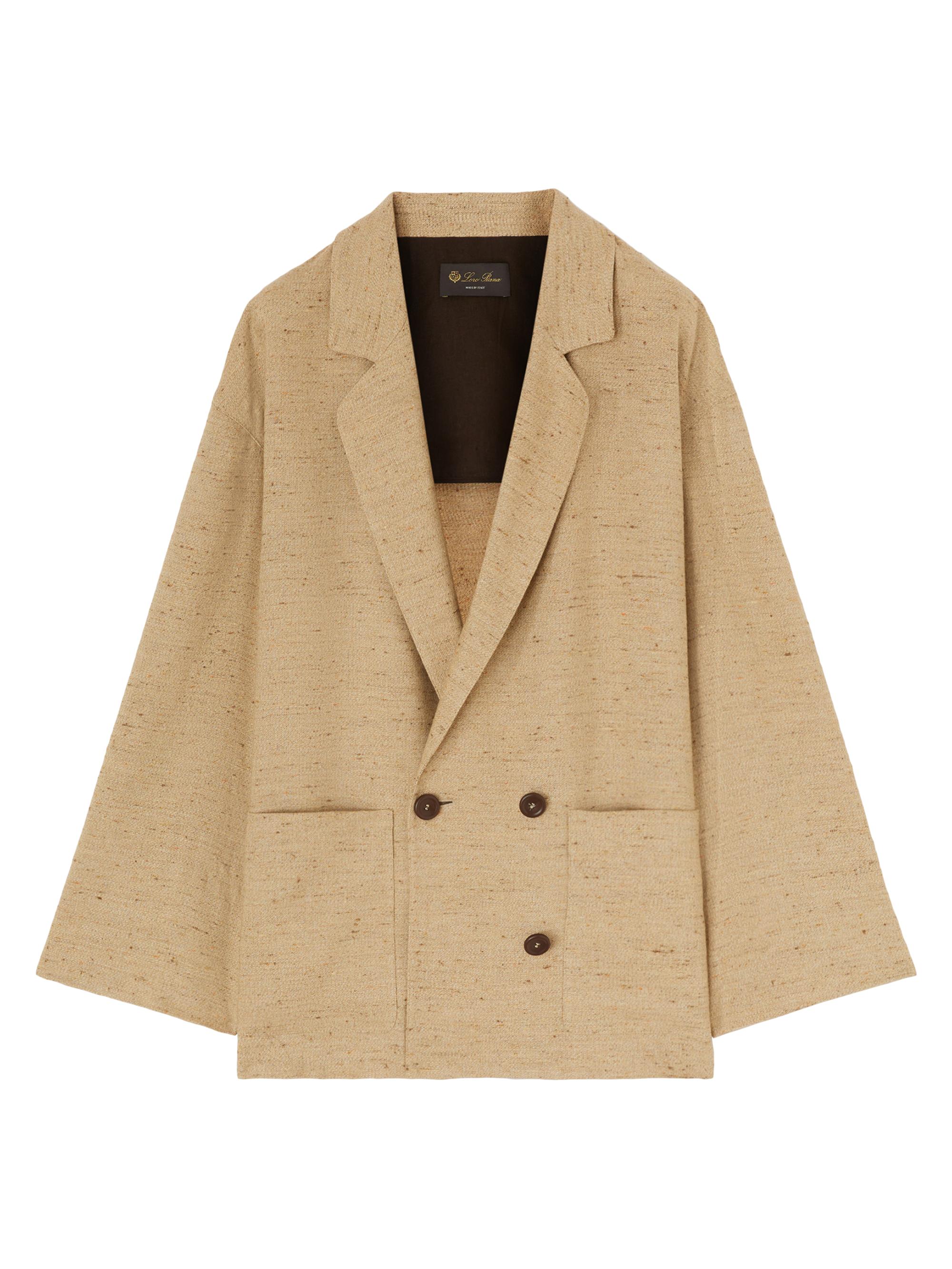 Loro Piana Women's Haye Summer Tweed Jacket - Natural Rope Red Clay Powder