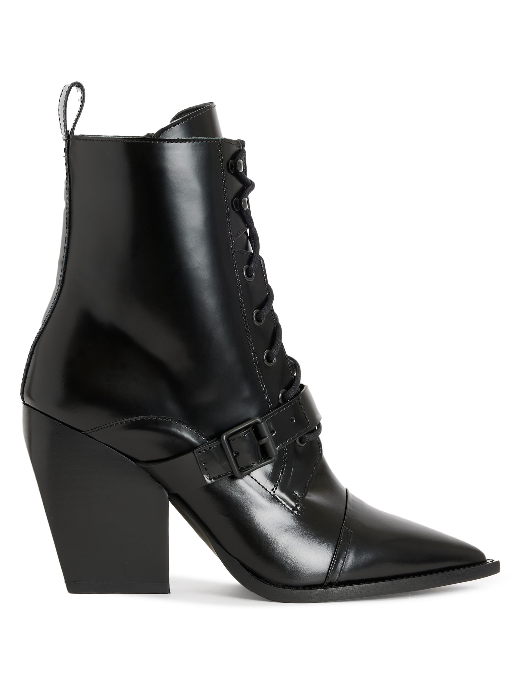 AllSaints Women's Bianca Leather Boots - Black