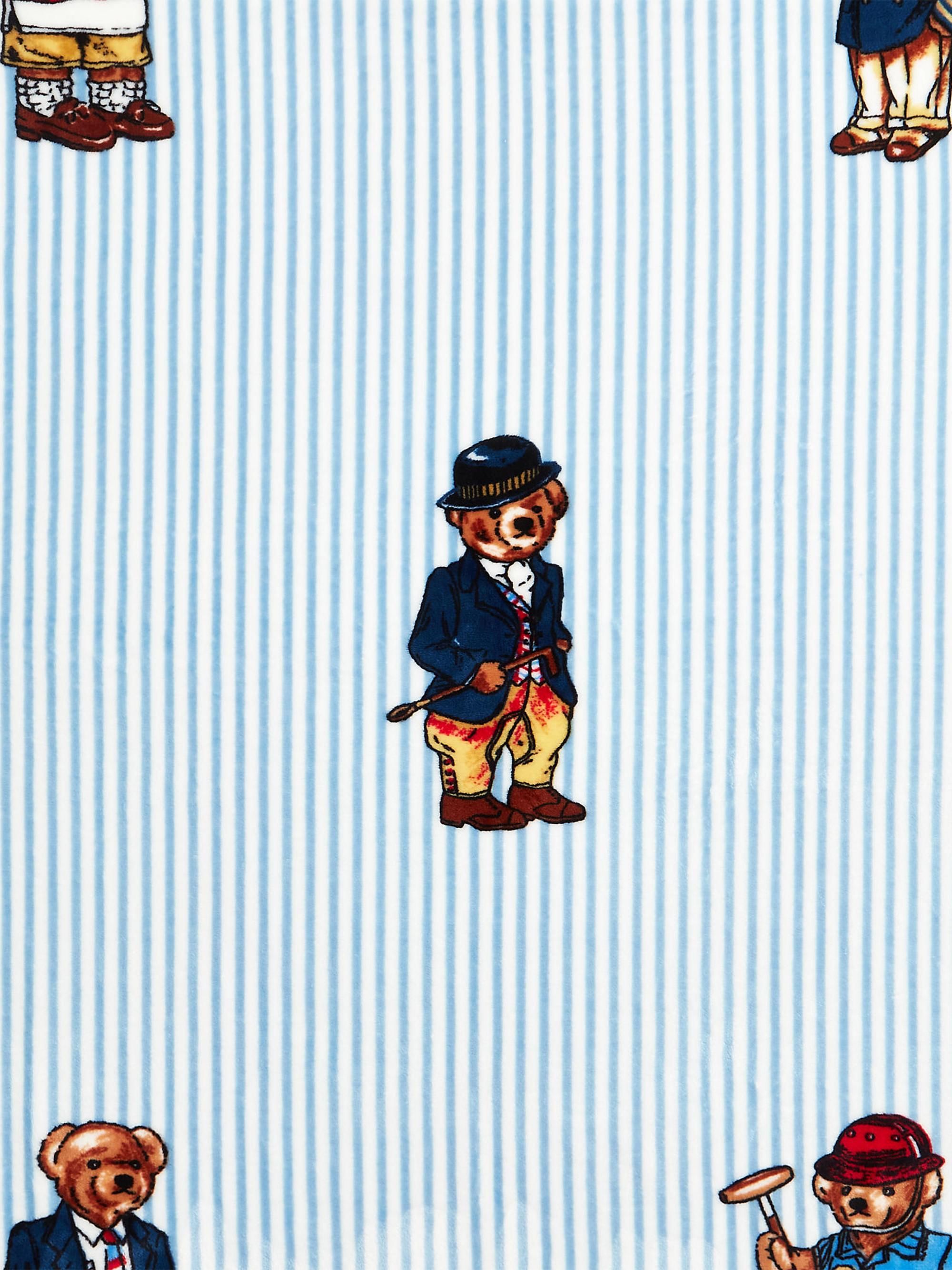 Ralph Lauren Teddy Bear Stripe Throw Blanket | Saks Fifth Avenue