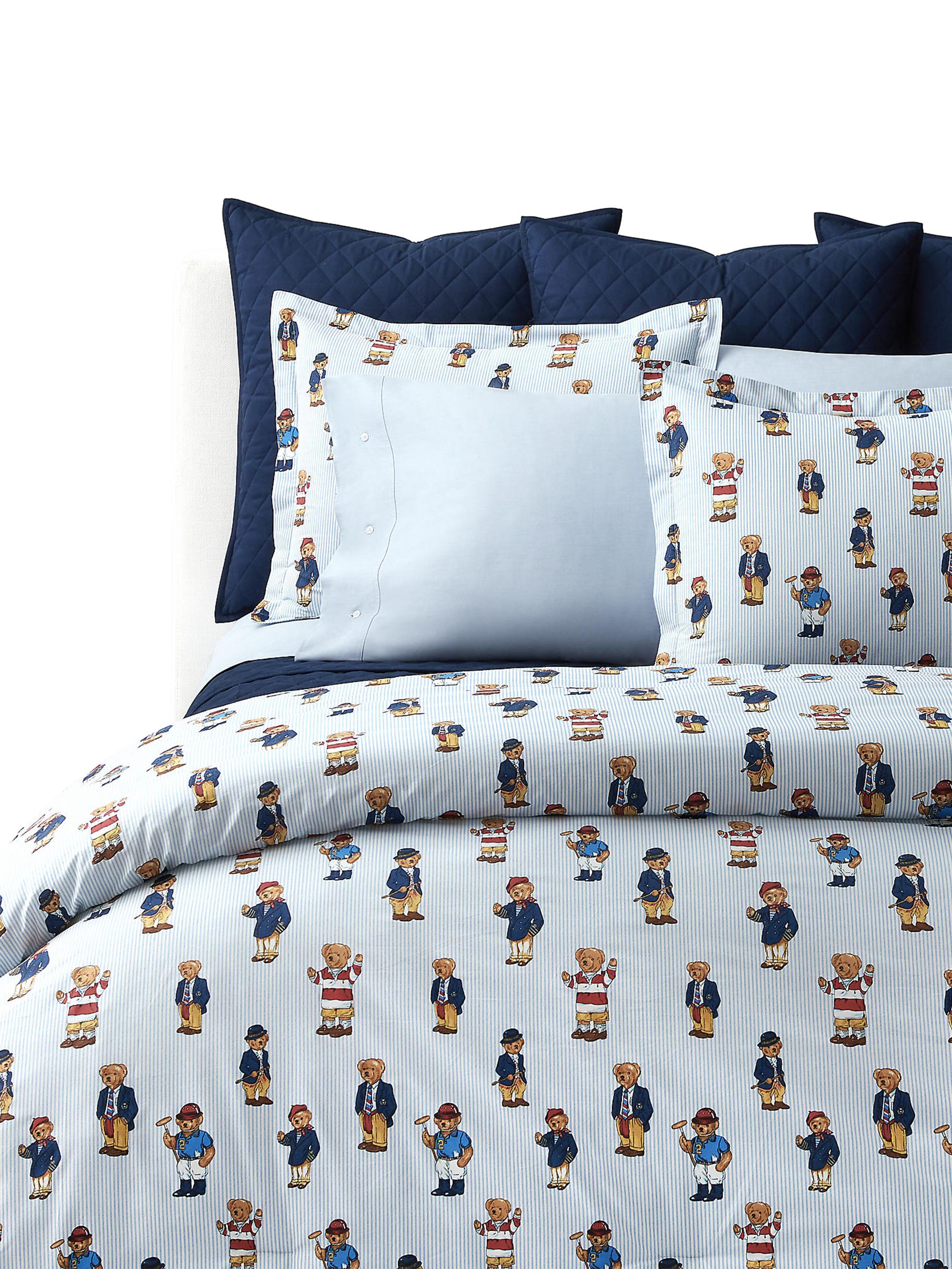 Ralph Lauren Teddy Bear Stripe 3-Piece Comforter Set | Saks Fifth