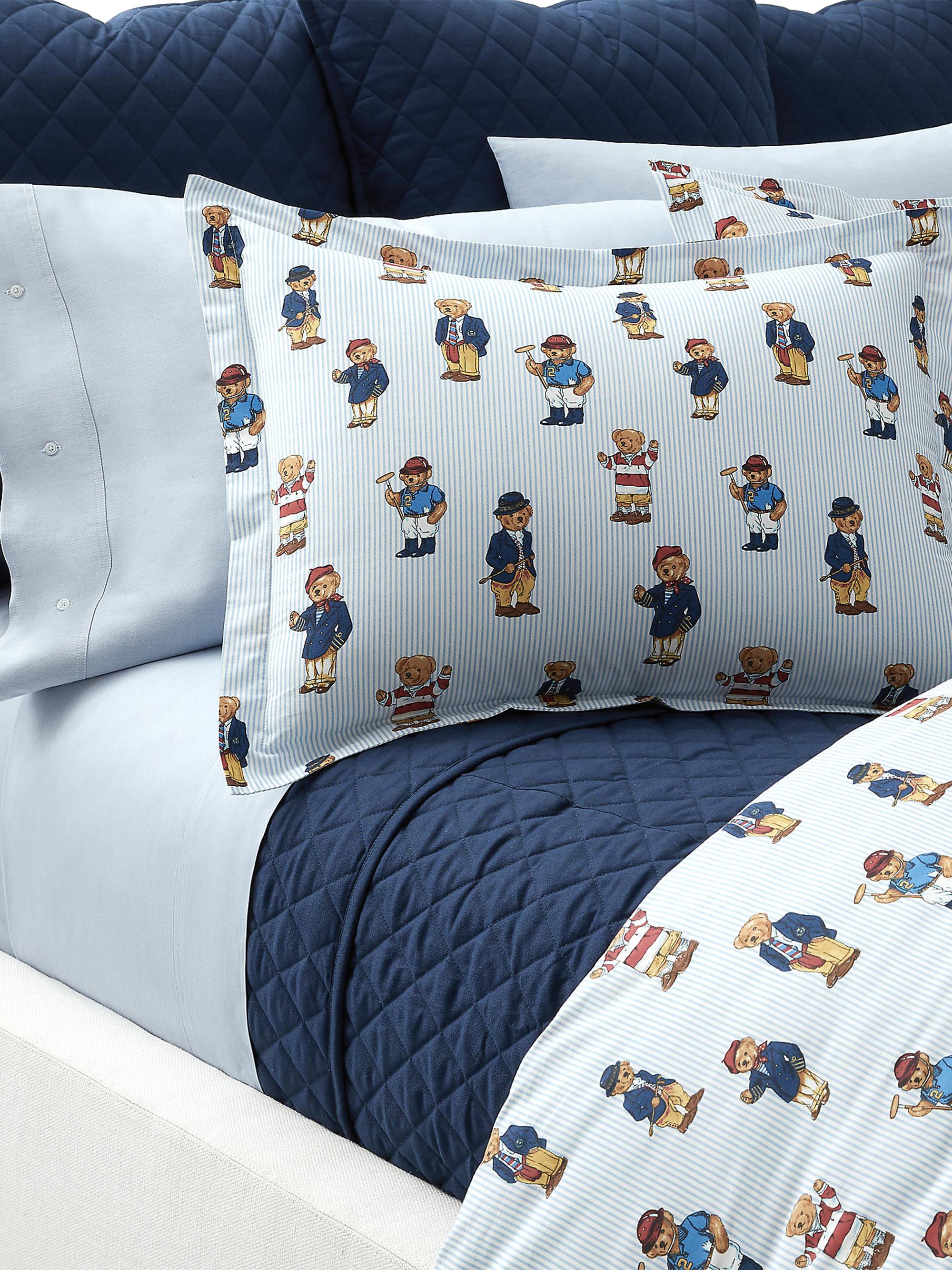 Ralph Lauren Teddy Bear Stripe 3-Piece Comforter Set | Saks Fifth
