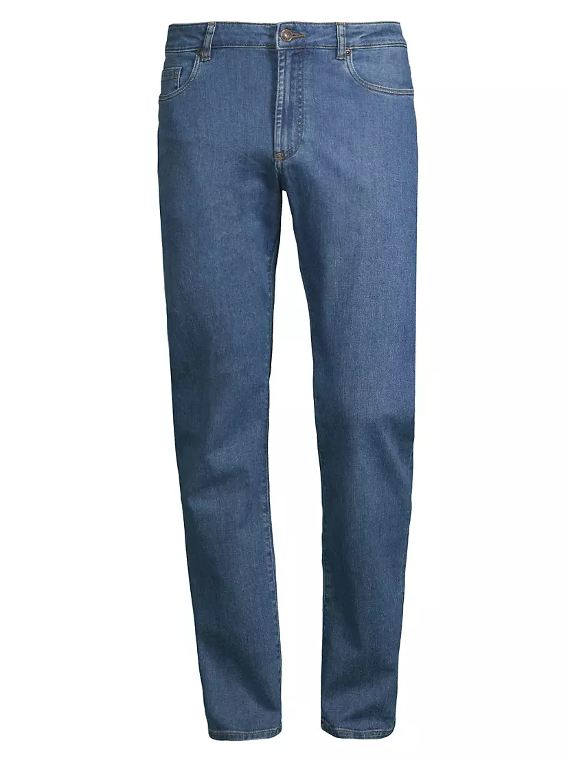 Shop Peter Millar Crown Five-Pocket Saks | Fifth Avenue Mill Jeans Pilot