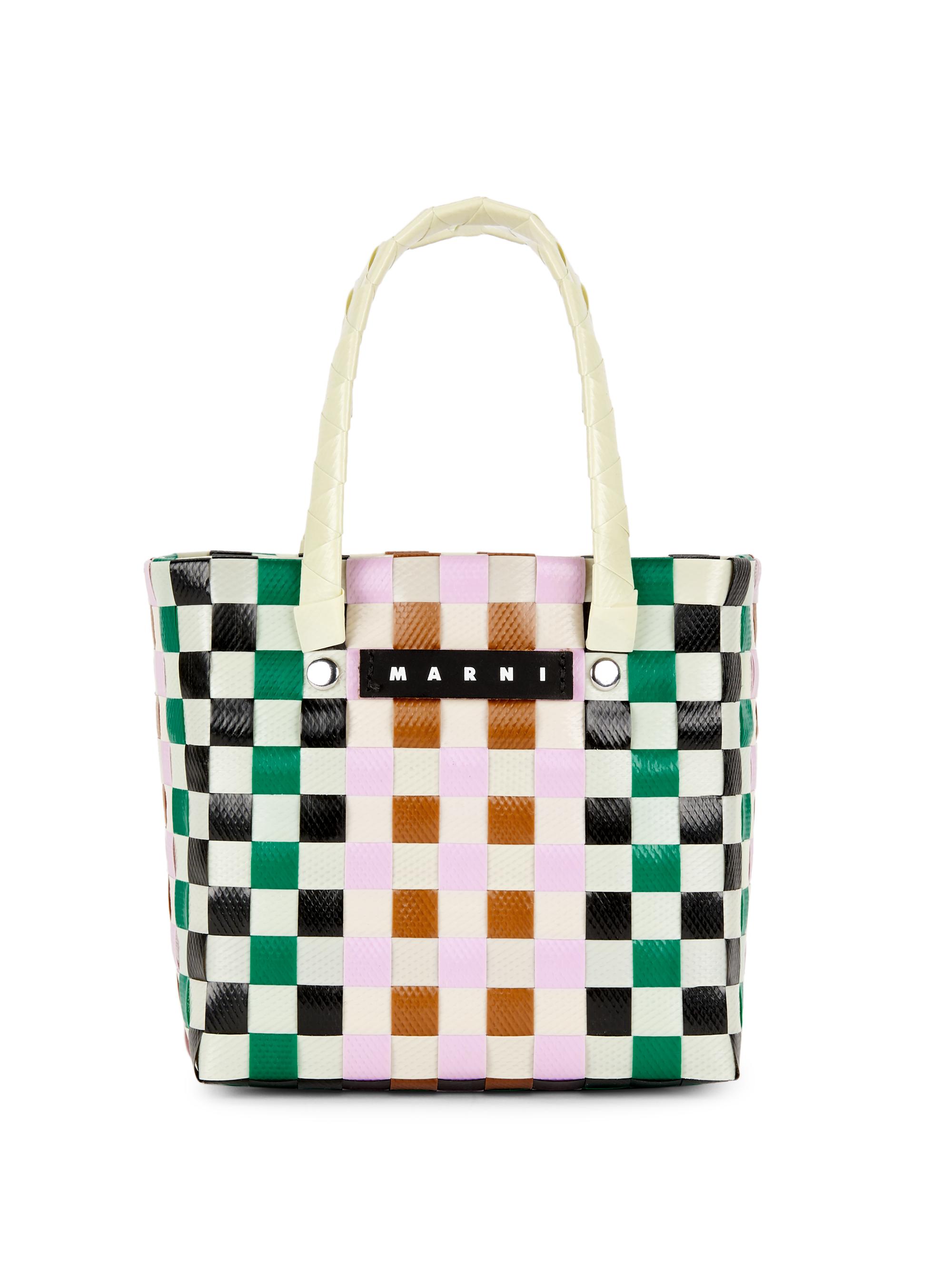 な*み様 ファッション MARNI チェック柄 かごバッグ 中型 MARNI MARKET