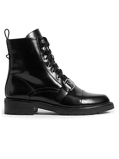Donita Leather Lug-Sole Boots
