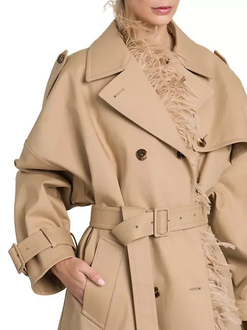 Lauren Ralph Lauren Monogram Belted Trench Coat