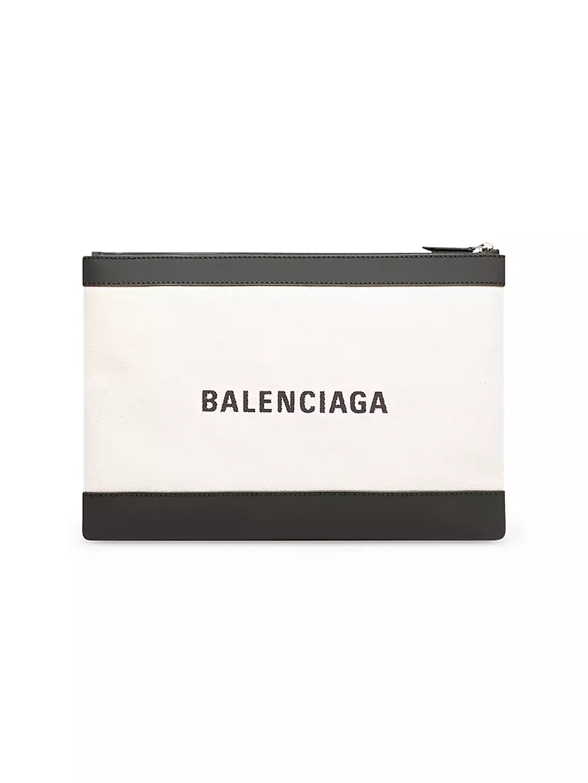 Shop Balenciaga Navy Clip Medium Case | Saks Fifth Avenue
