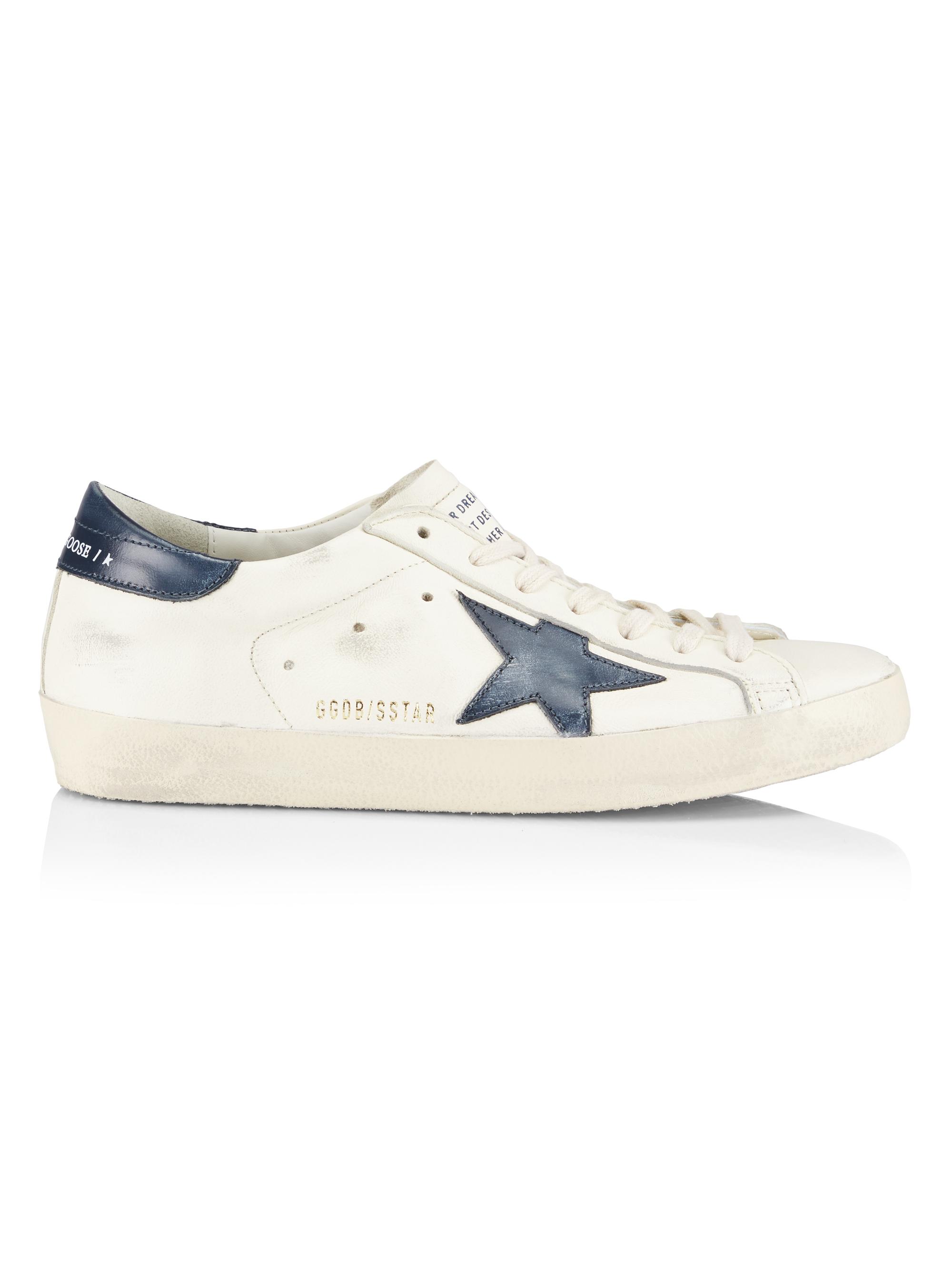 Golden Goose Men's Super-Star Nappa Sneakers - Beige