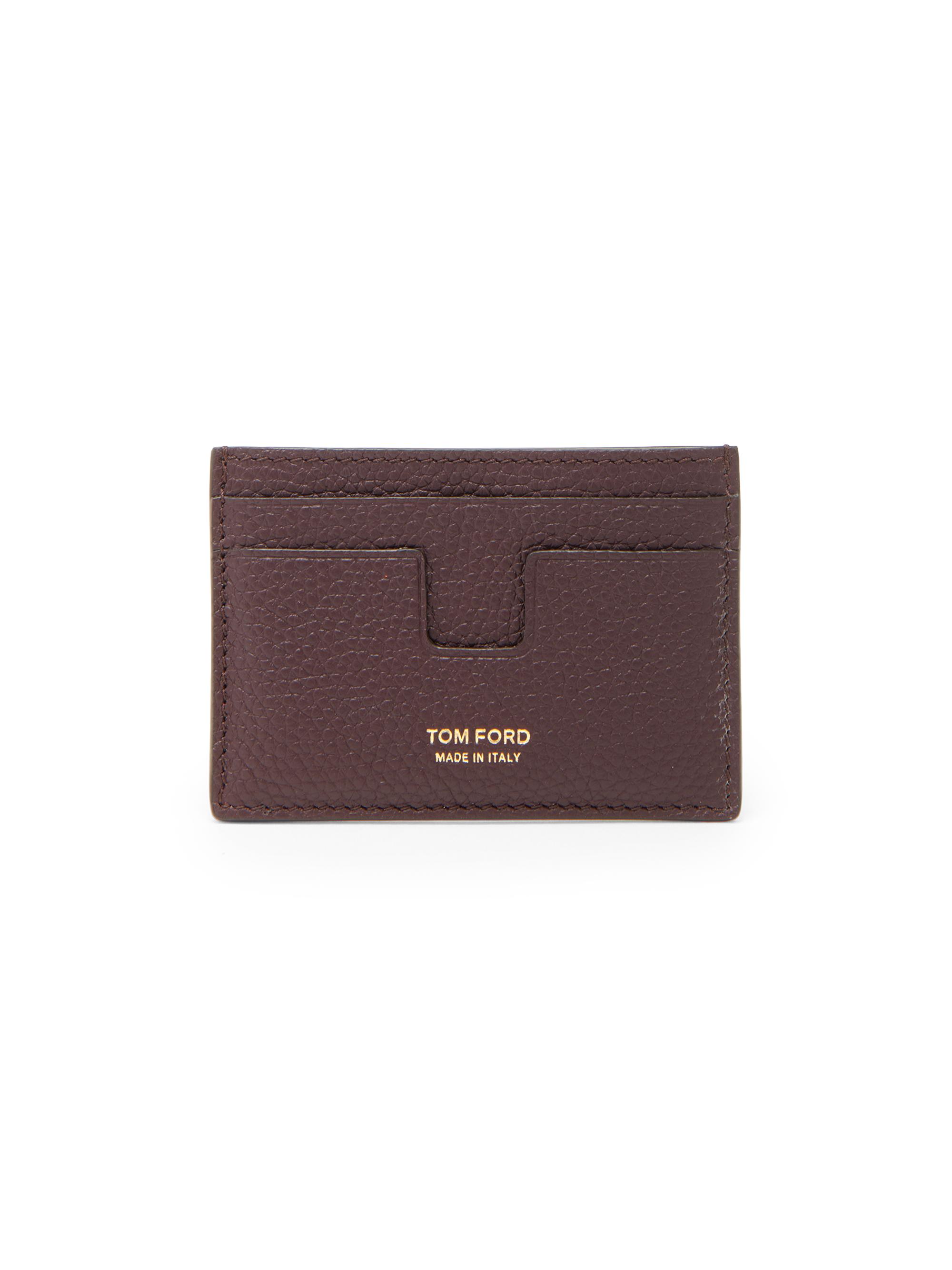 TOM FORD T Line Classic Leather Card Holder | Saks Fifth Avenue