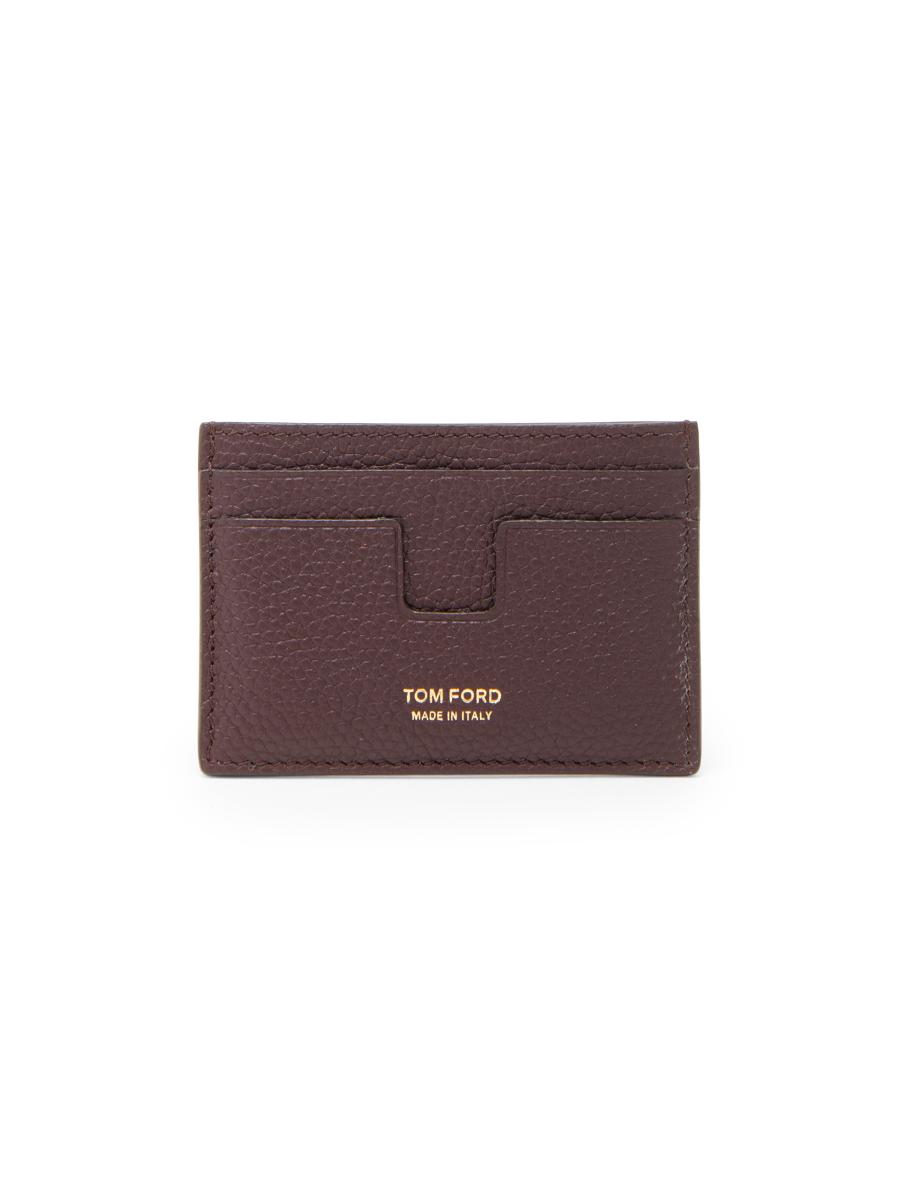TOM FORD T Line Classic Leather Card Holder | Saks Fifth Avenue