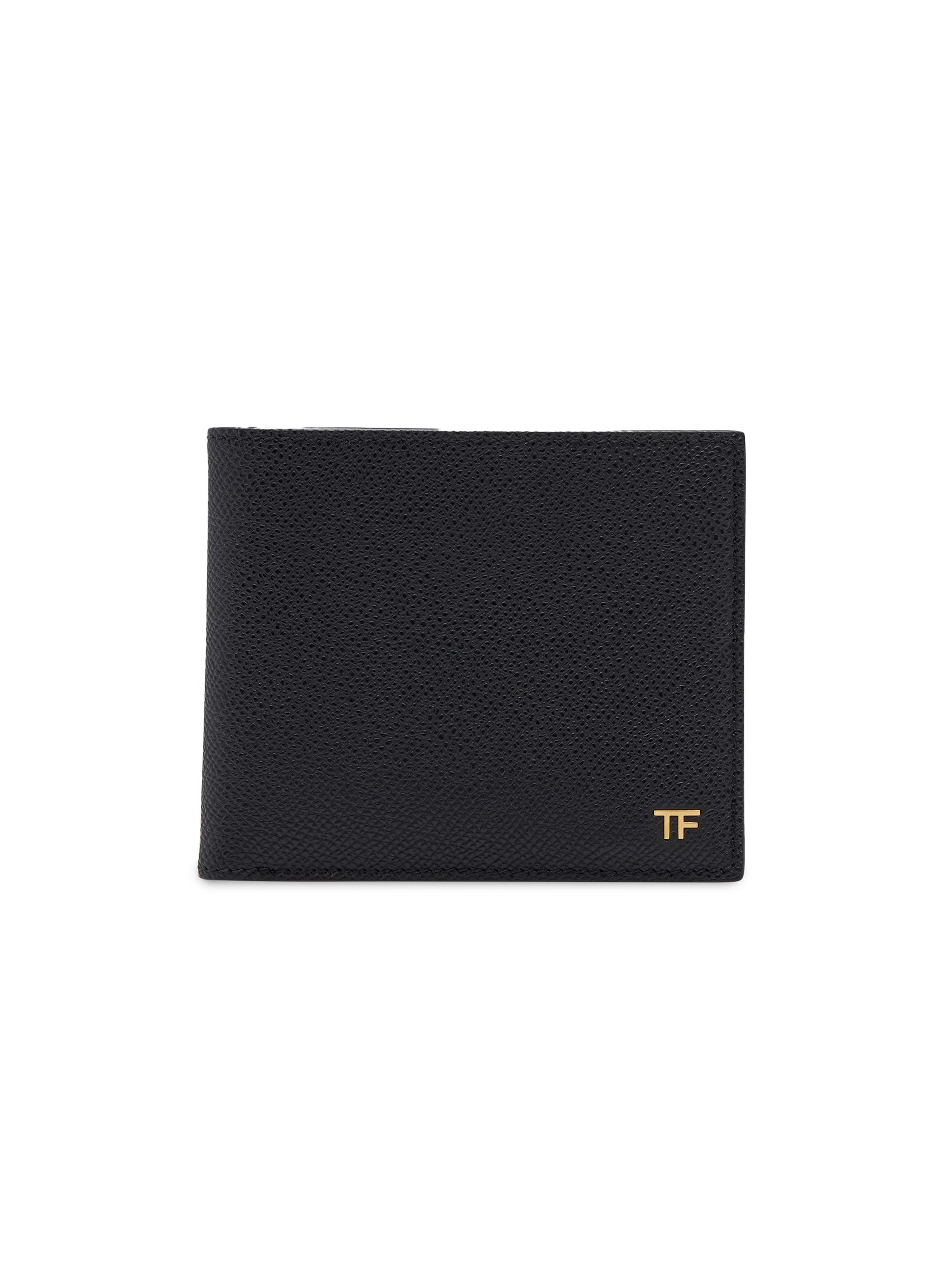 TOM FORD ブラックレザー 財布　ゴールドT金具 TOM FORD ブラックレザー 財布 ゴールドT金具 TOM FORD ブラックレザー