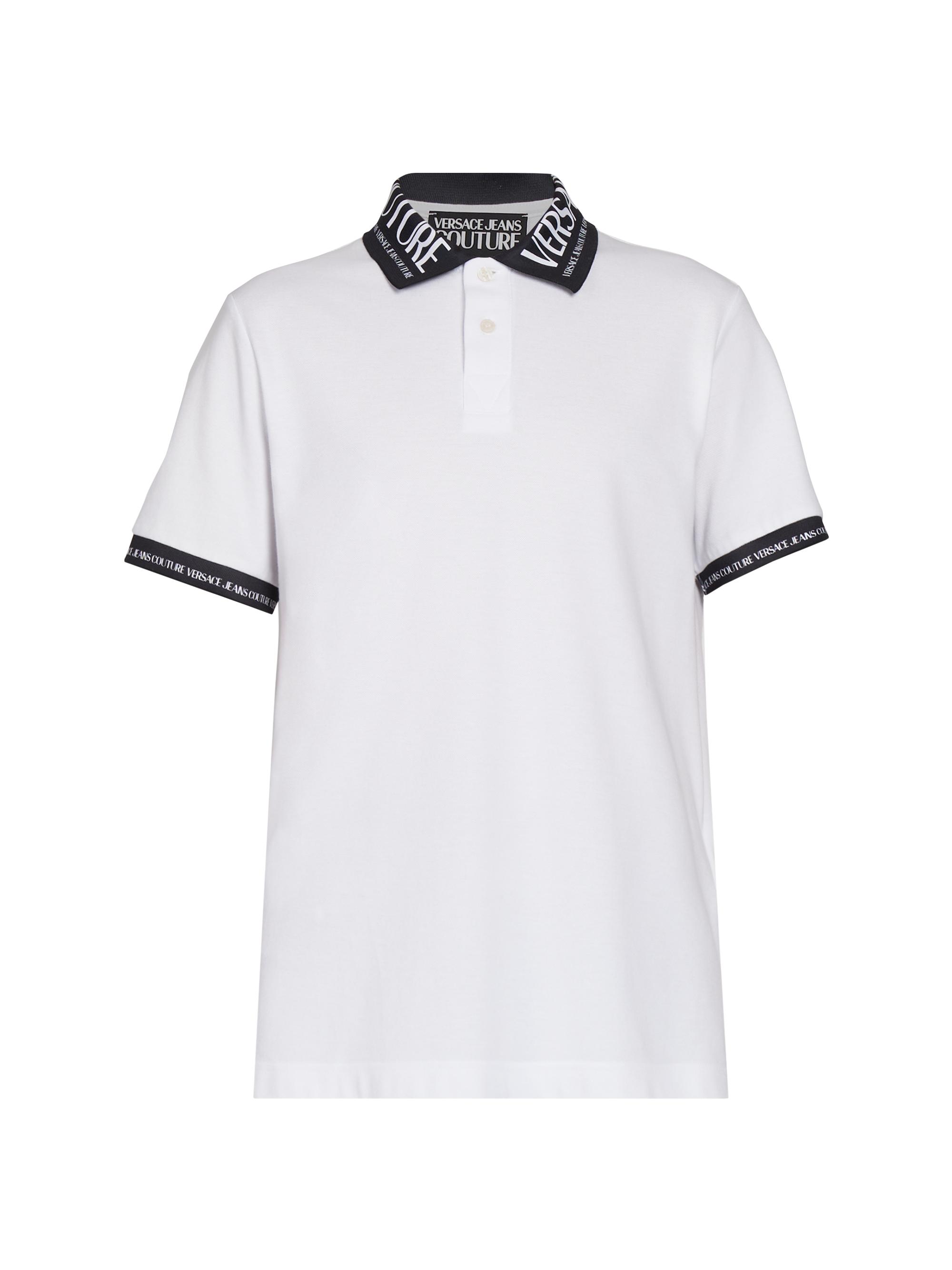 Versace Jeans Couture Logo Cotton Short-Sleeve Polo Shirt Saks
