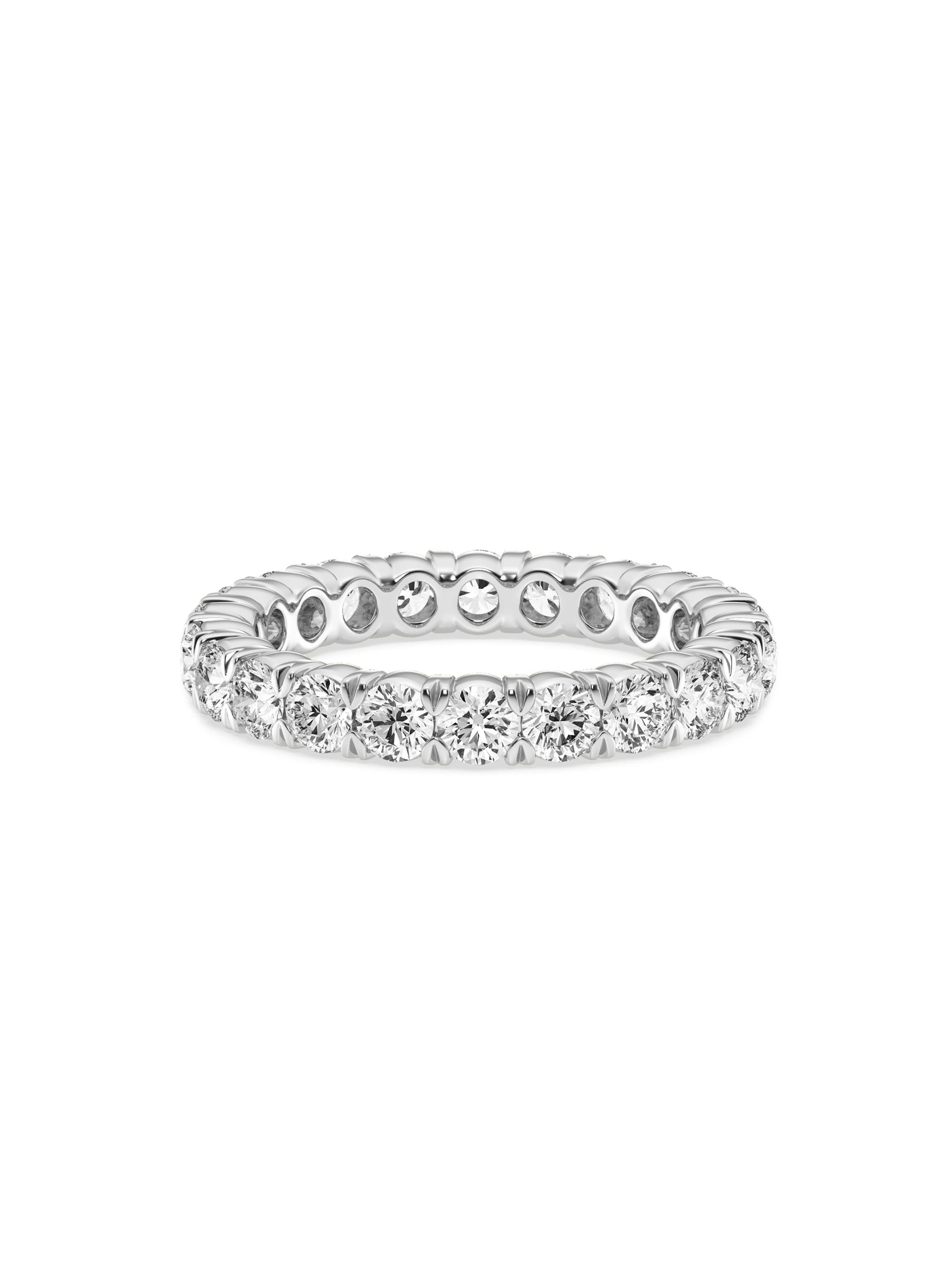 Saks Fifth Avenue Collection Women's 14K White Gold & 2 TCW Round Natural Diamond Eternity Band - White