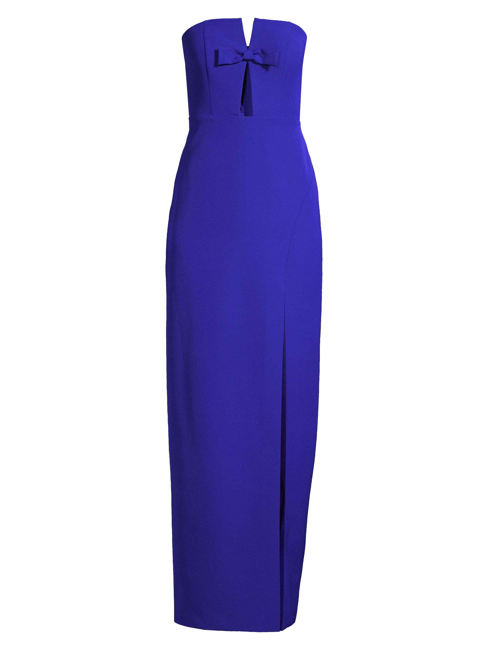 Liv Foster Women's Cut-Out Crepe Column Gown - Royal Sapphire