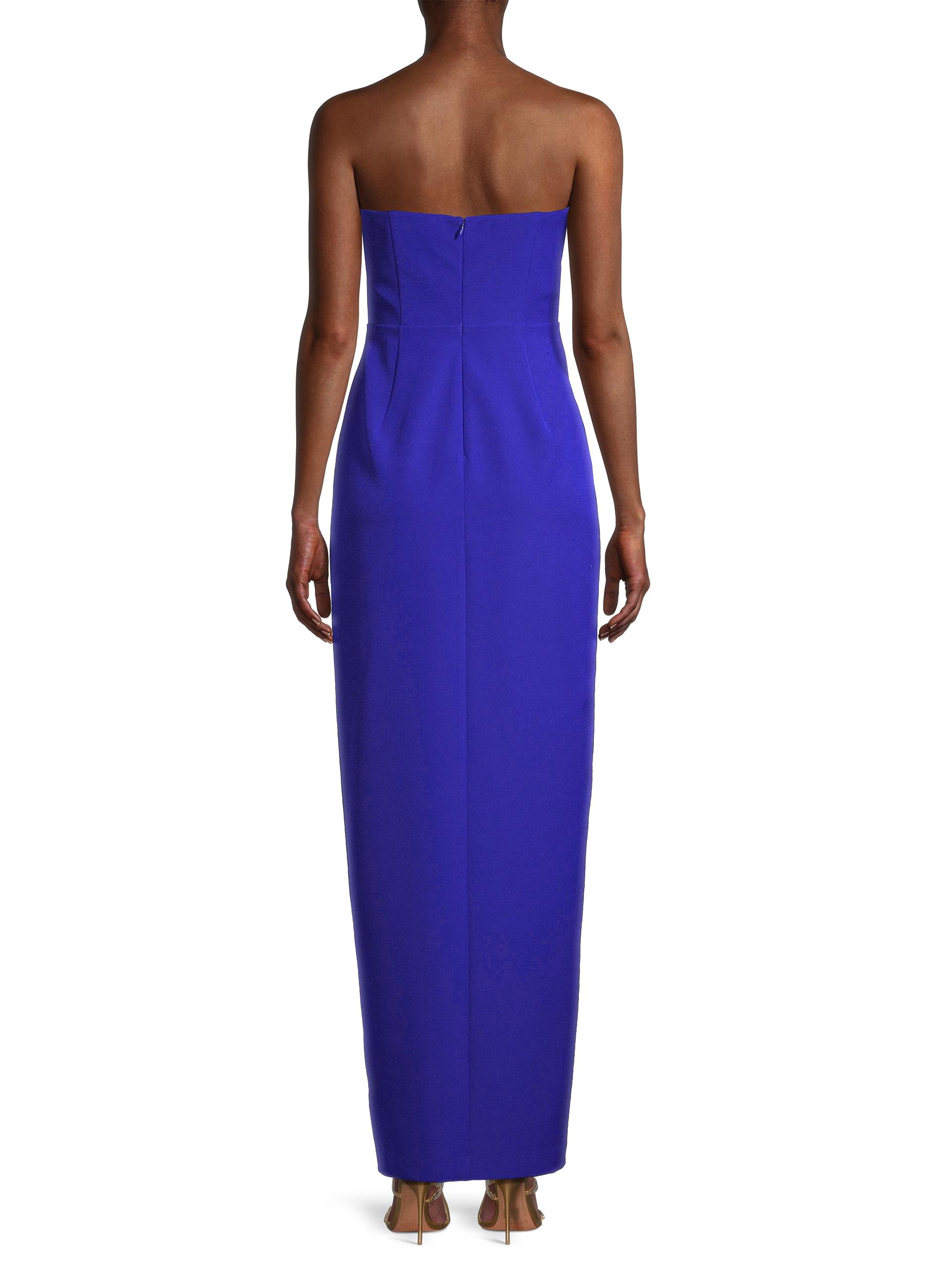 Cut-Out Crepe Column Gown