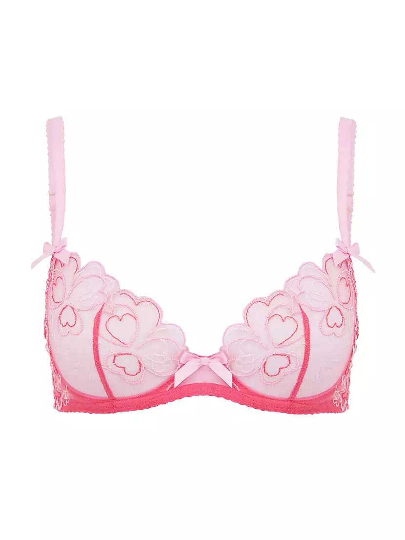 AGENT PROVOCATEUR Lornaheart scalloped embroidered tulle
