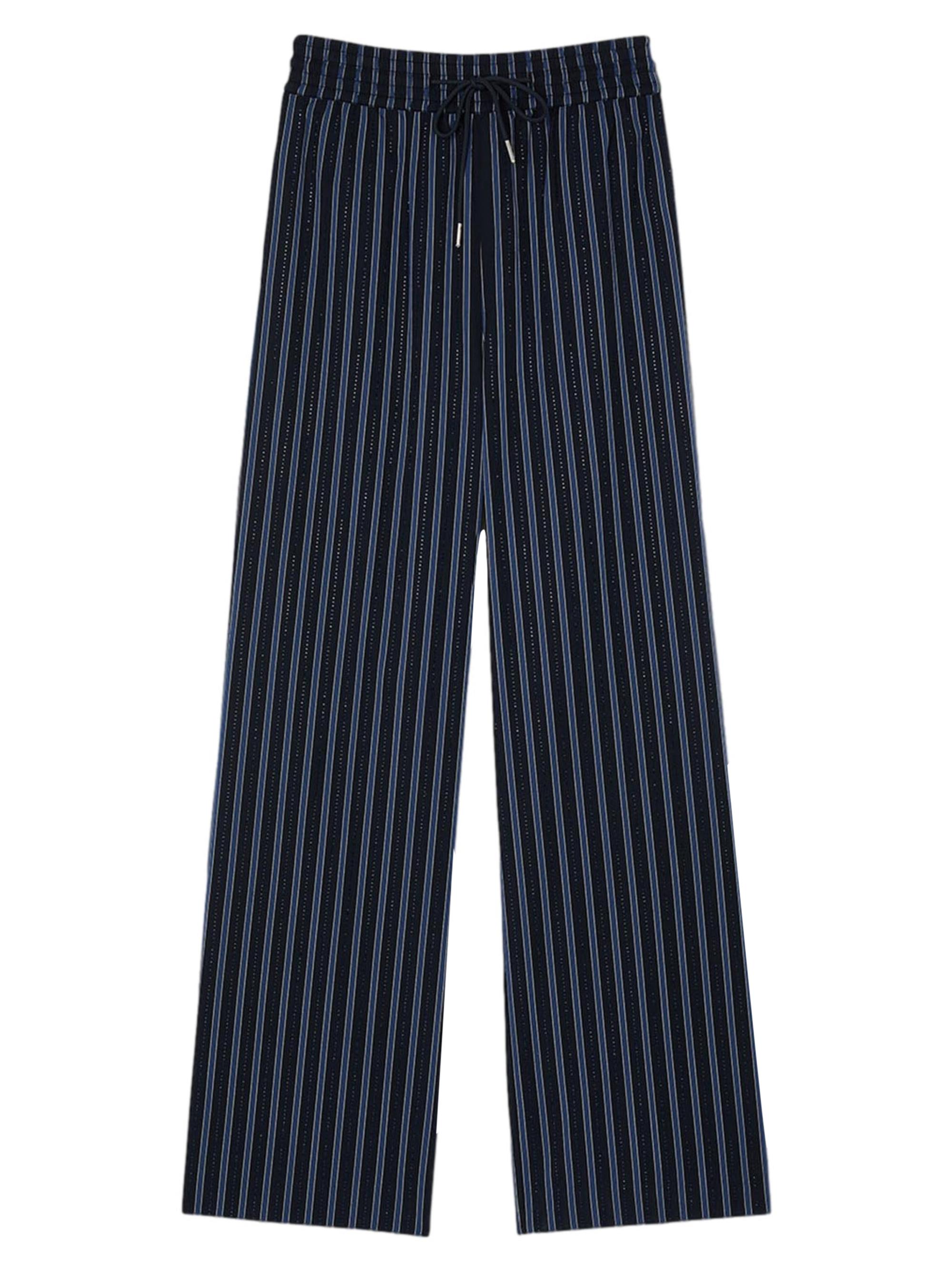 Sandro Women's Striped Trousers - Brown