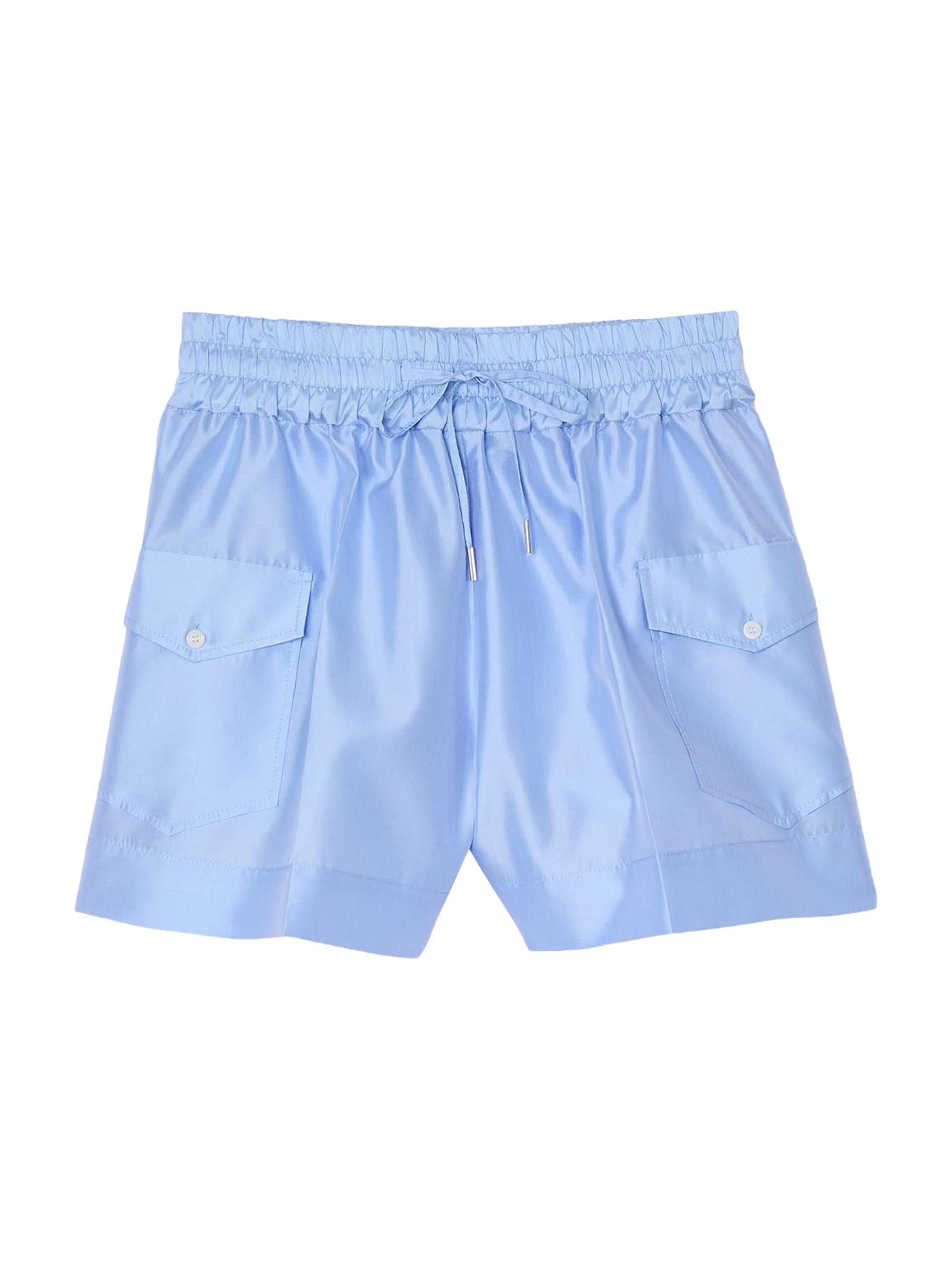 Sandro Women's Shorts with Pockets - Sky Blue