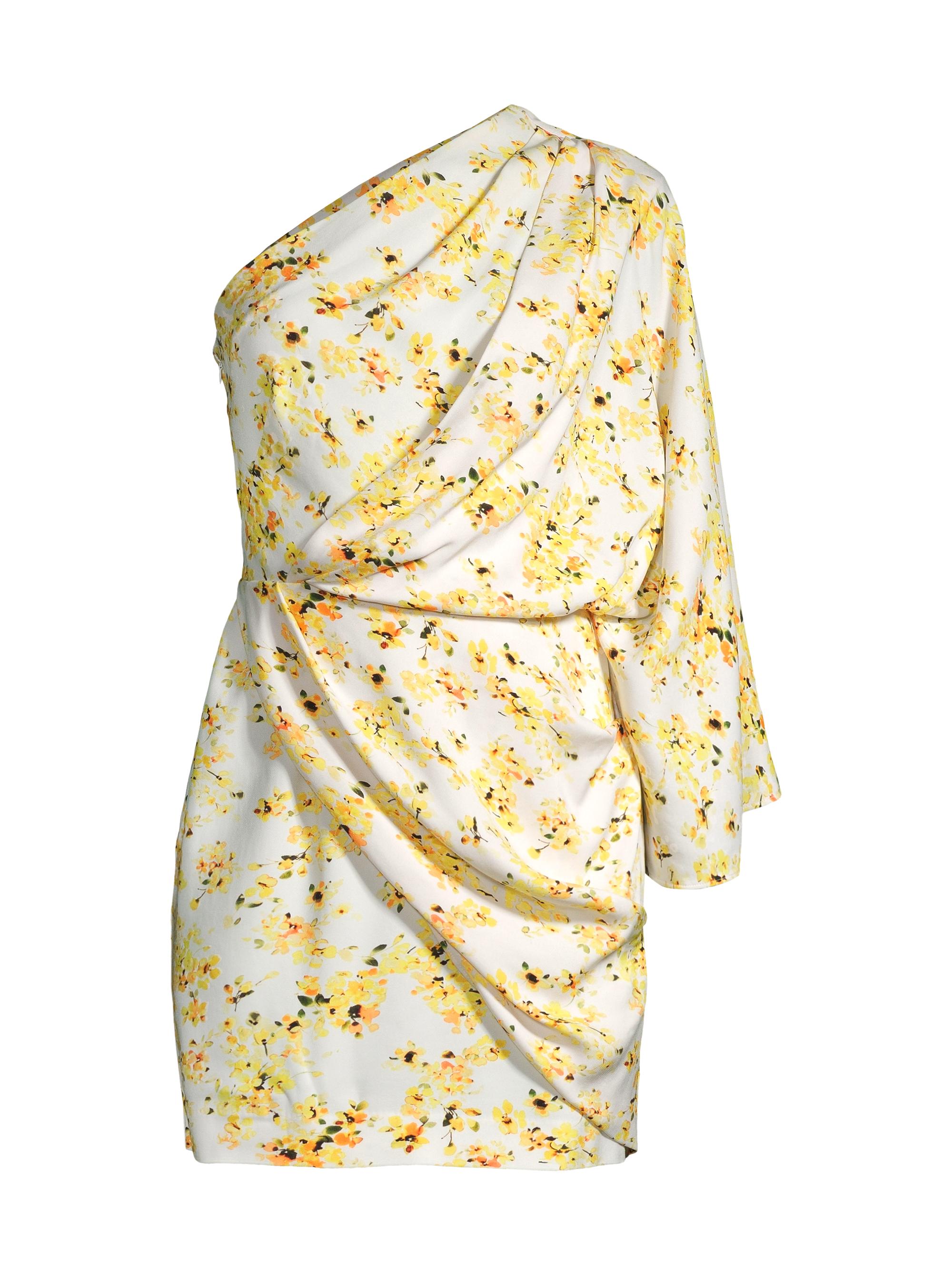 Significant Other Women's Bailey Floral One-Shoulder Minidress - Golden Blossom