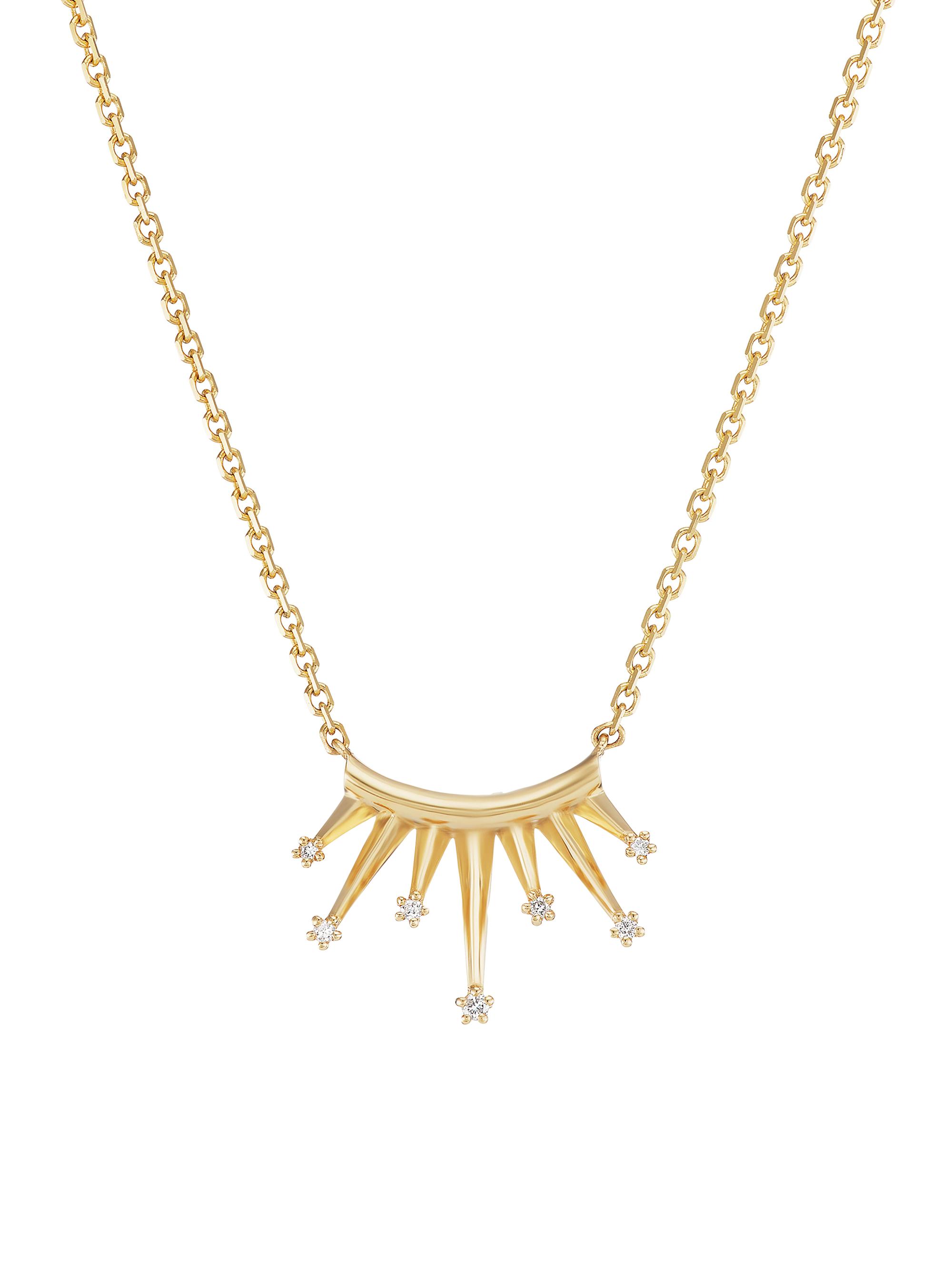 Sorellina Women's Tarot 18K Yellow Gold & 0.06 TCW Mini Starburst Pendant Necklace - Yellow Gold
