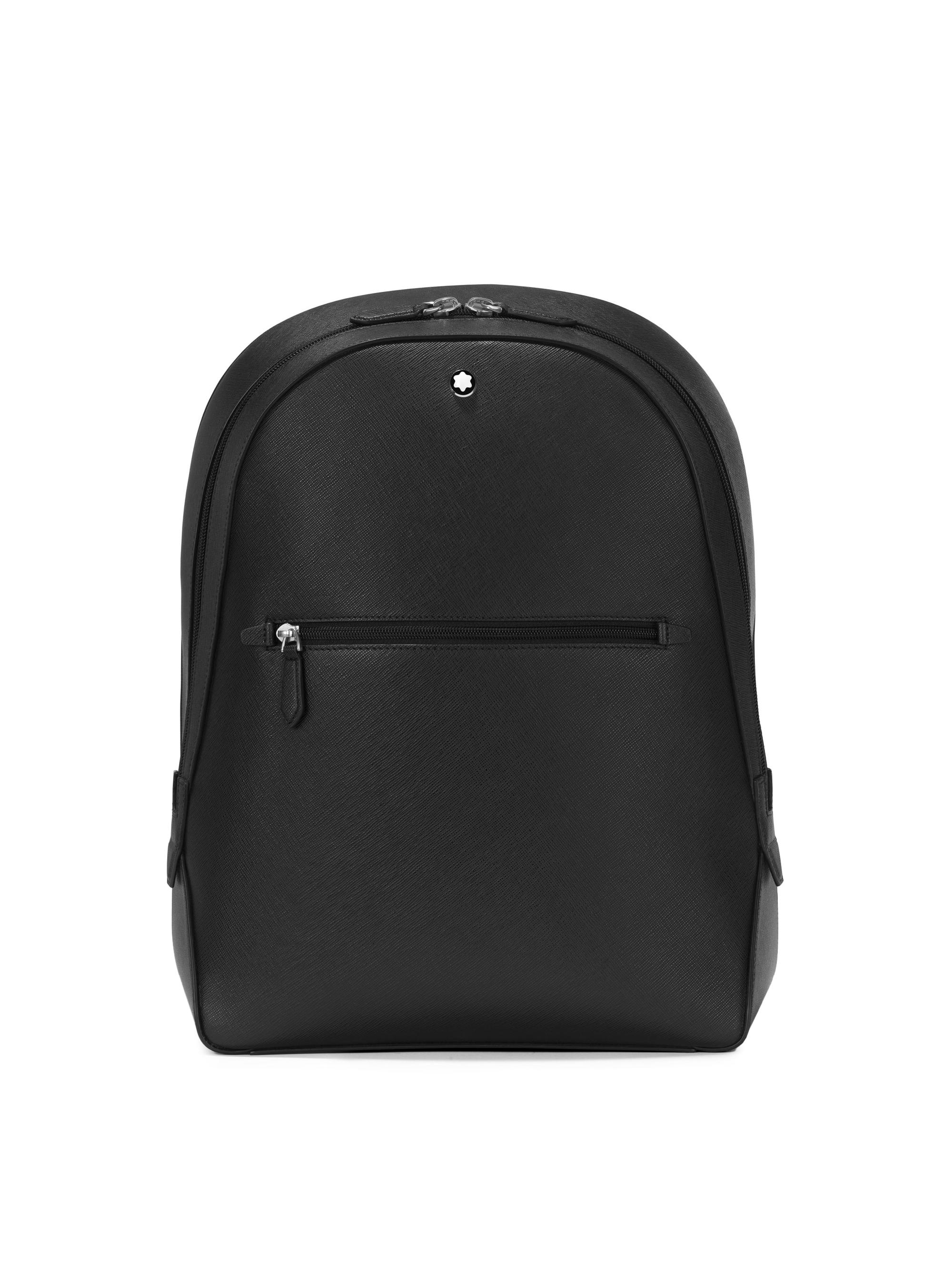 Montblanc Men's Sartorial Leather Backpack - Black