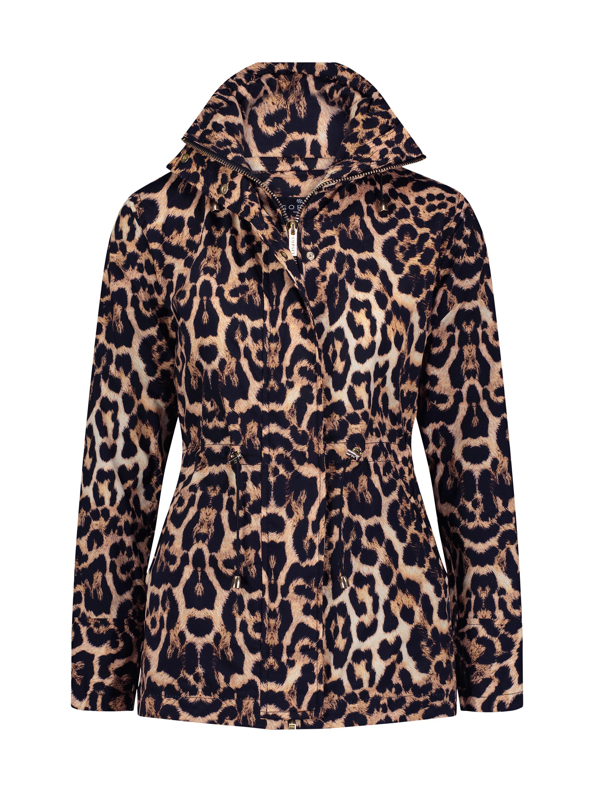 Gorski Women's Patterned Zip Jacket - Leopard Print