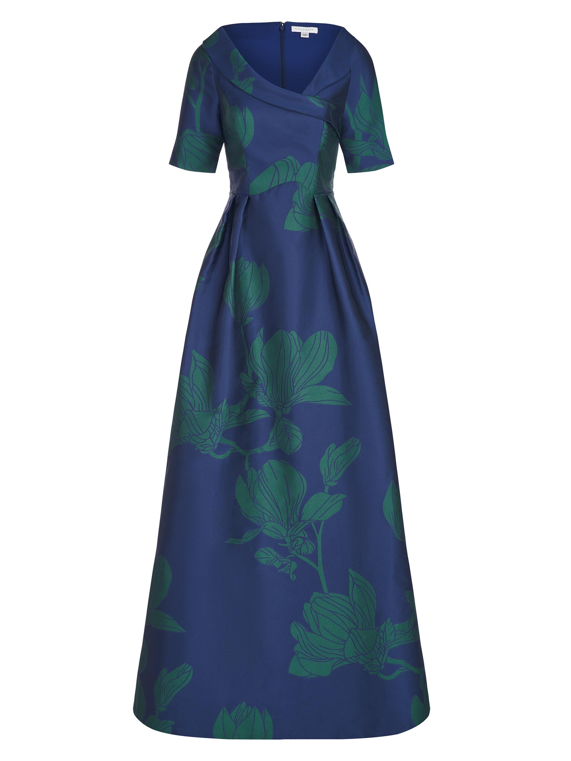 sachin and babi light blue dress Ursula Embroidered Denim Midi Dress main image 0