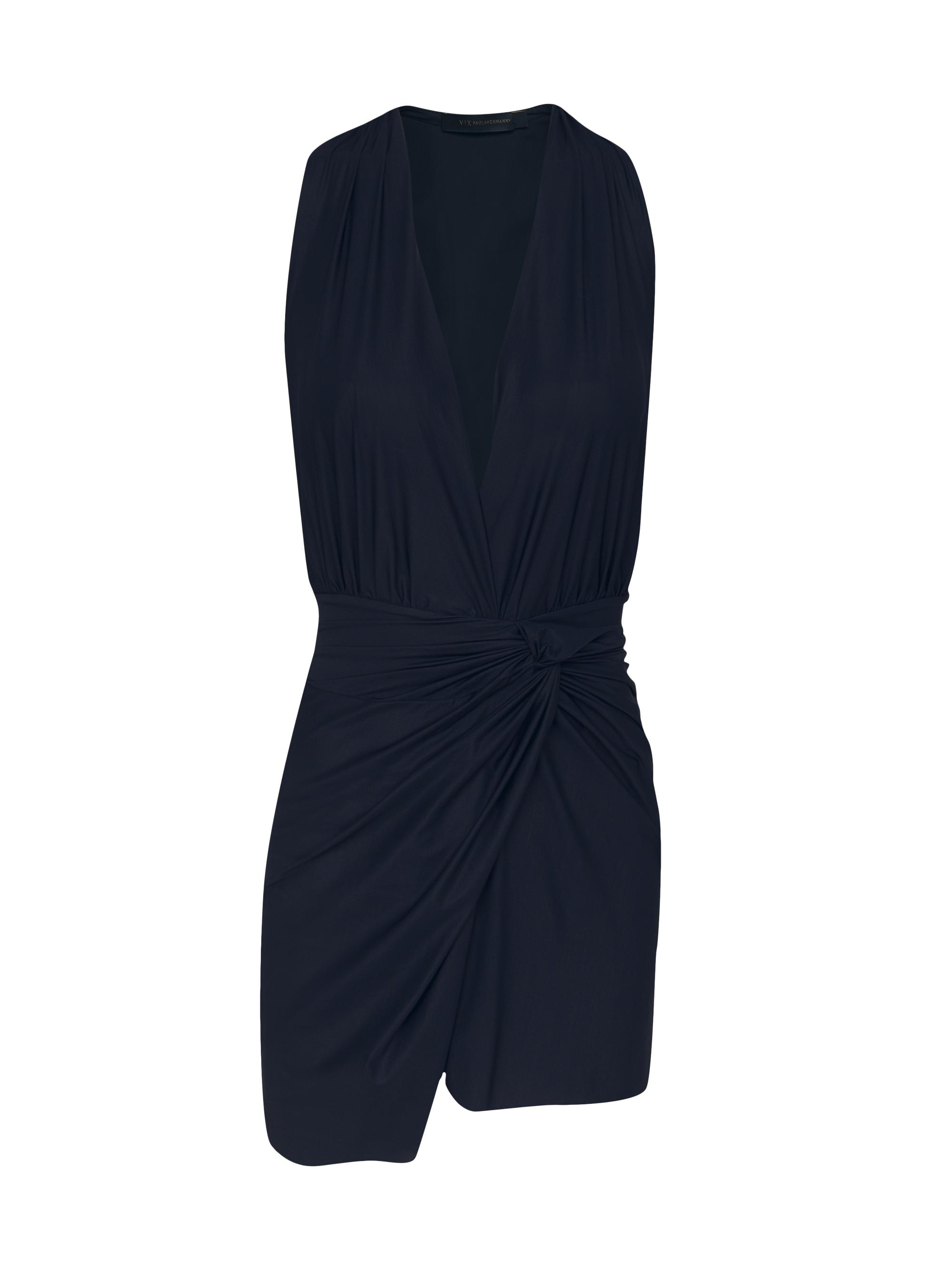 ViX by Paula Hermanny Women's Karina Plunging Twisted Sleeveless Cover-up - Black