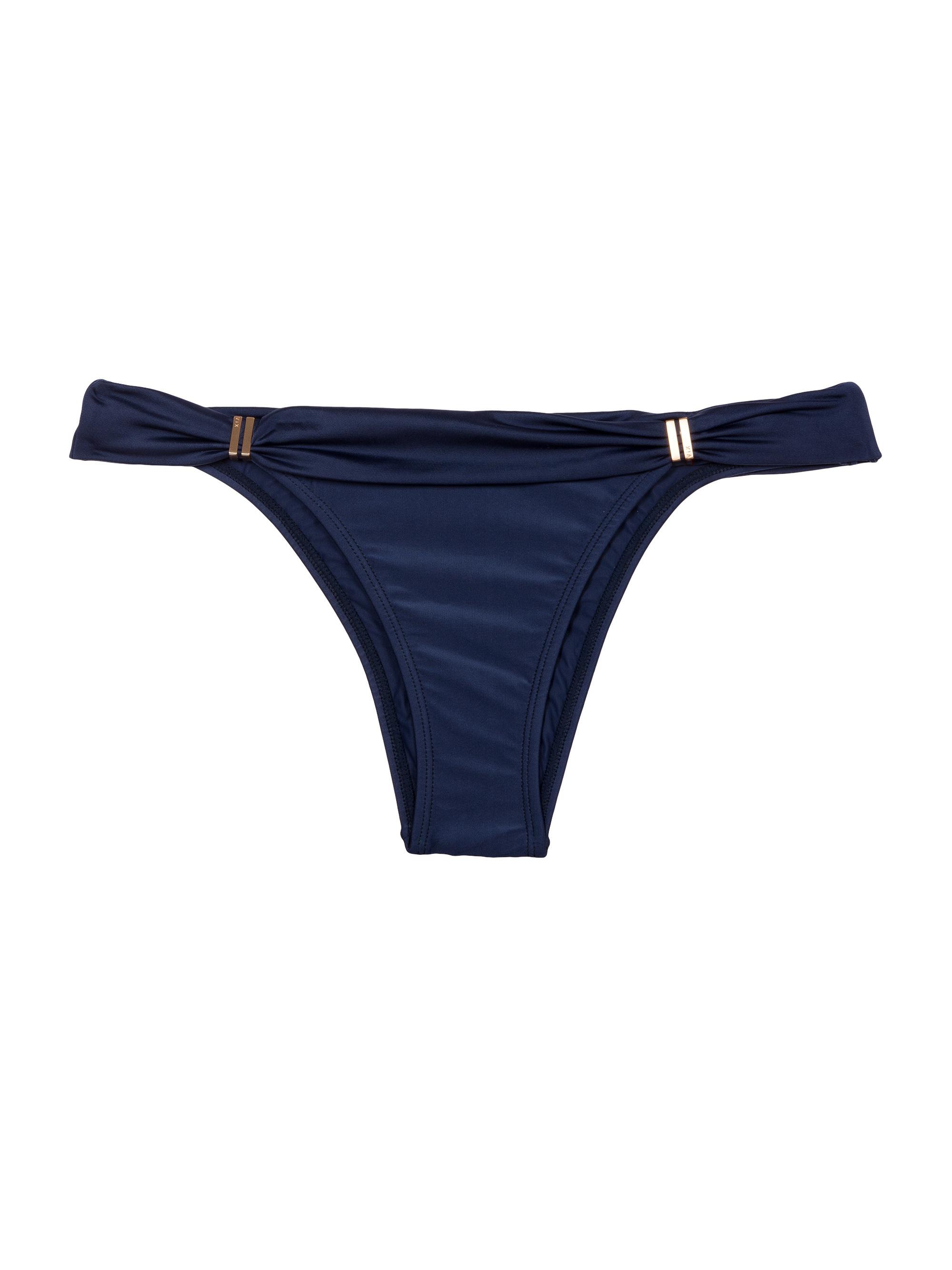 ViX by Paula Hermanny Women's Low-Rise Bikini Bottom - Navy