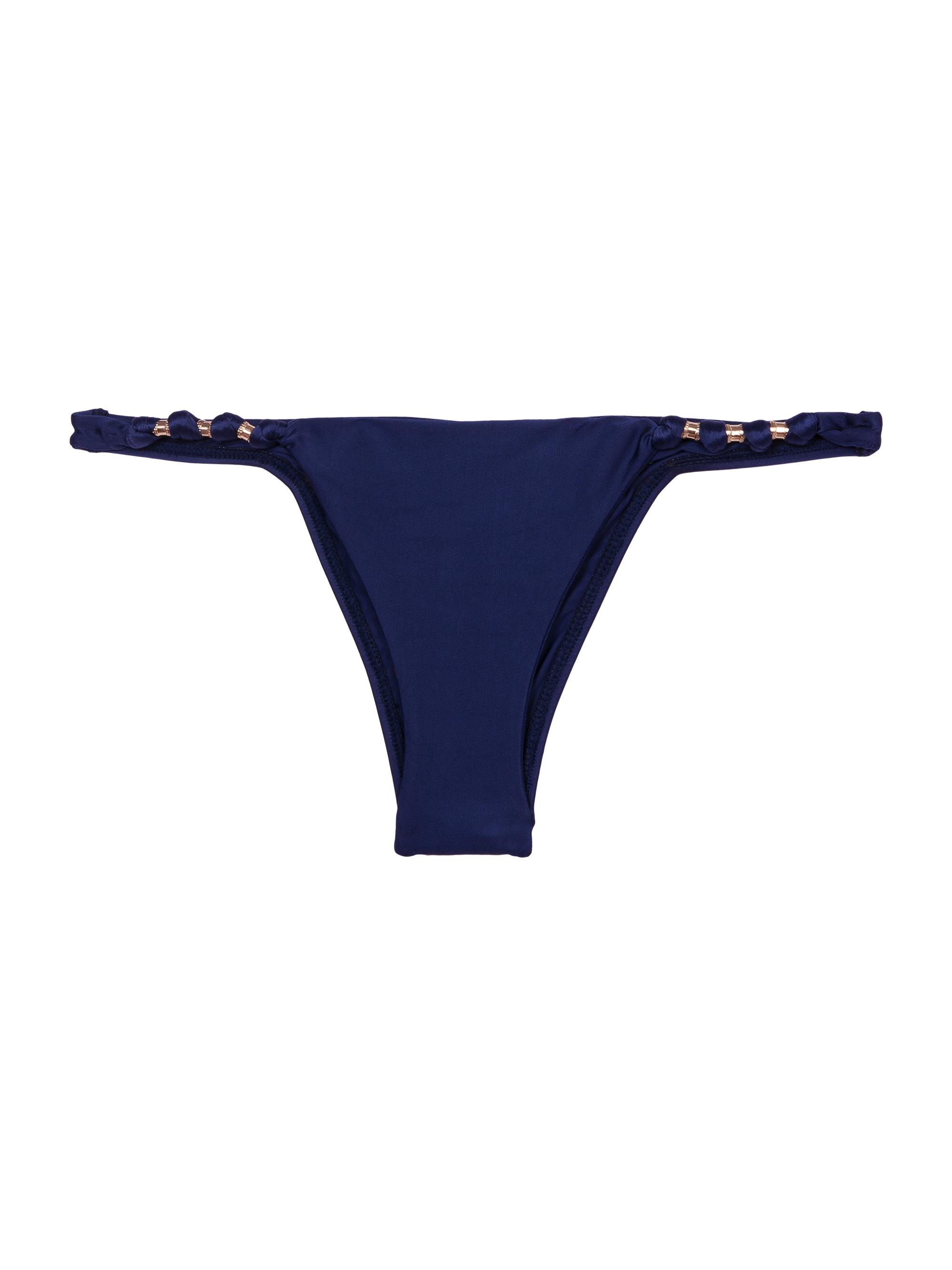 ViX by Paula Hermanny Women's Paula Full-Coverage Knotted Bikini Bottom - Navy
