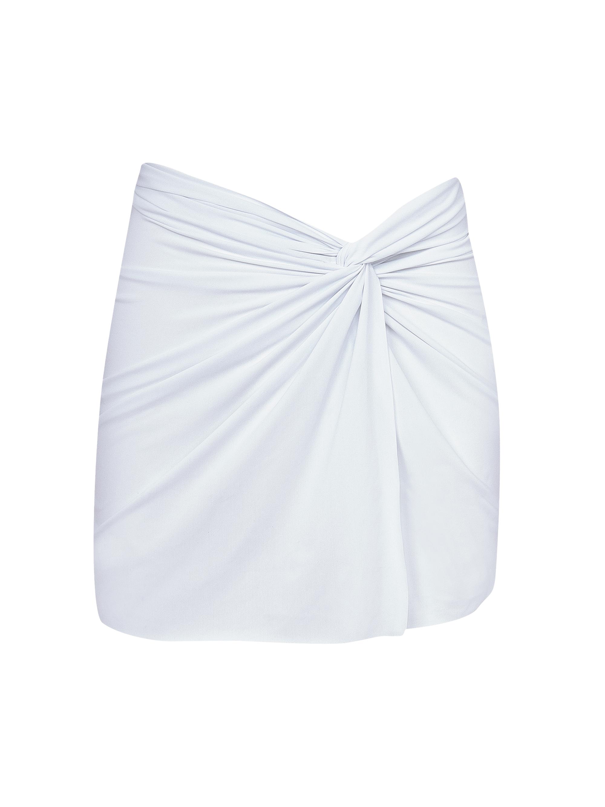 ViX by Paula Hermanny Women's Karen Twisted Split Miniskirt - White