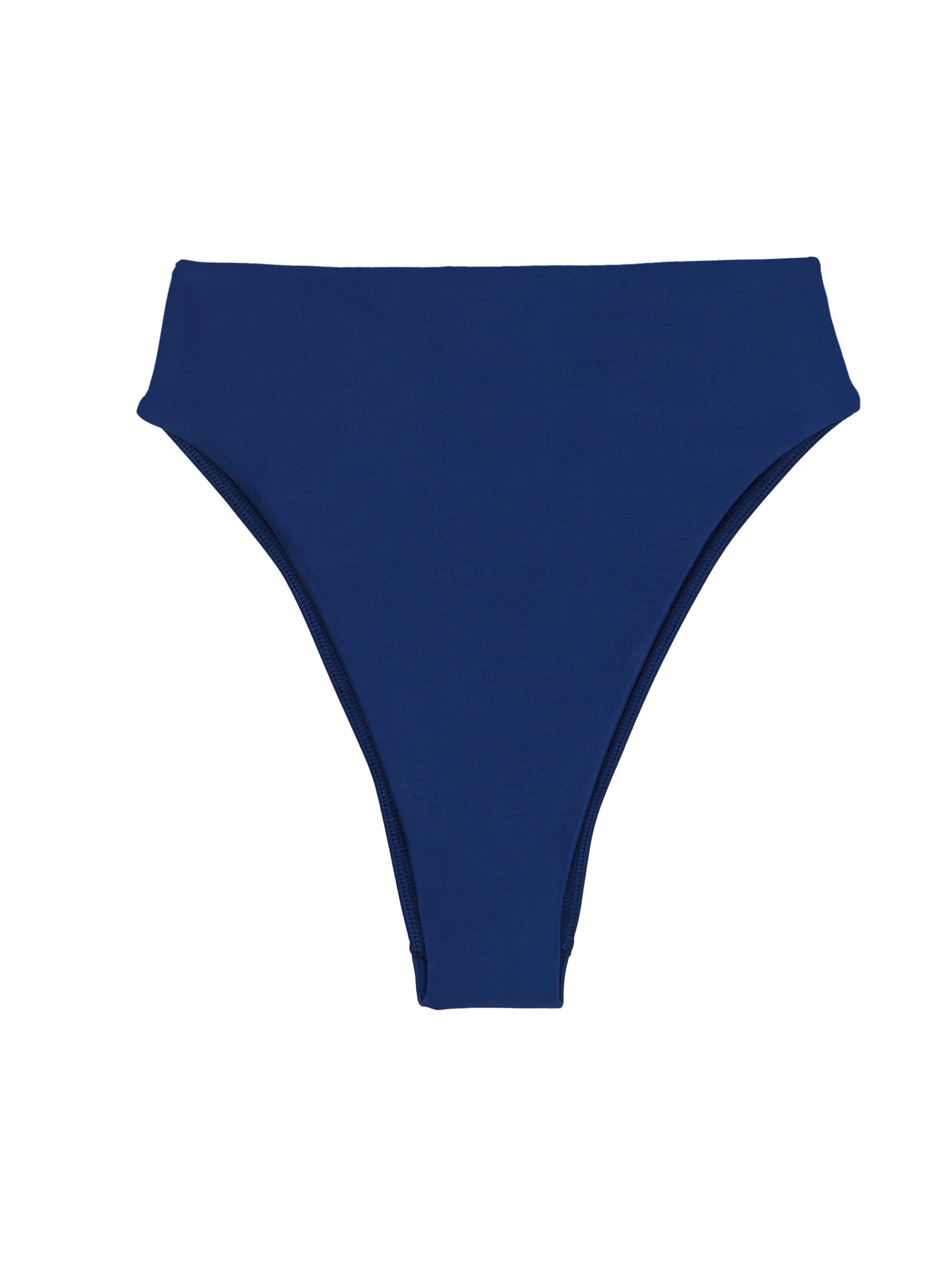 ViX by Paula Hermanny Women's Gigi High-Rise Bikini Bottom - Navy