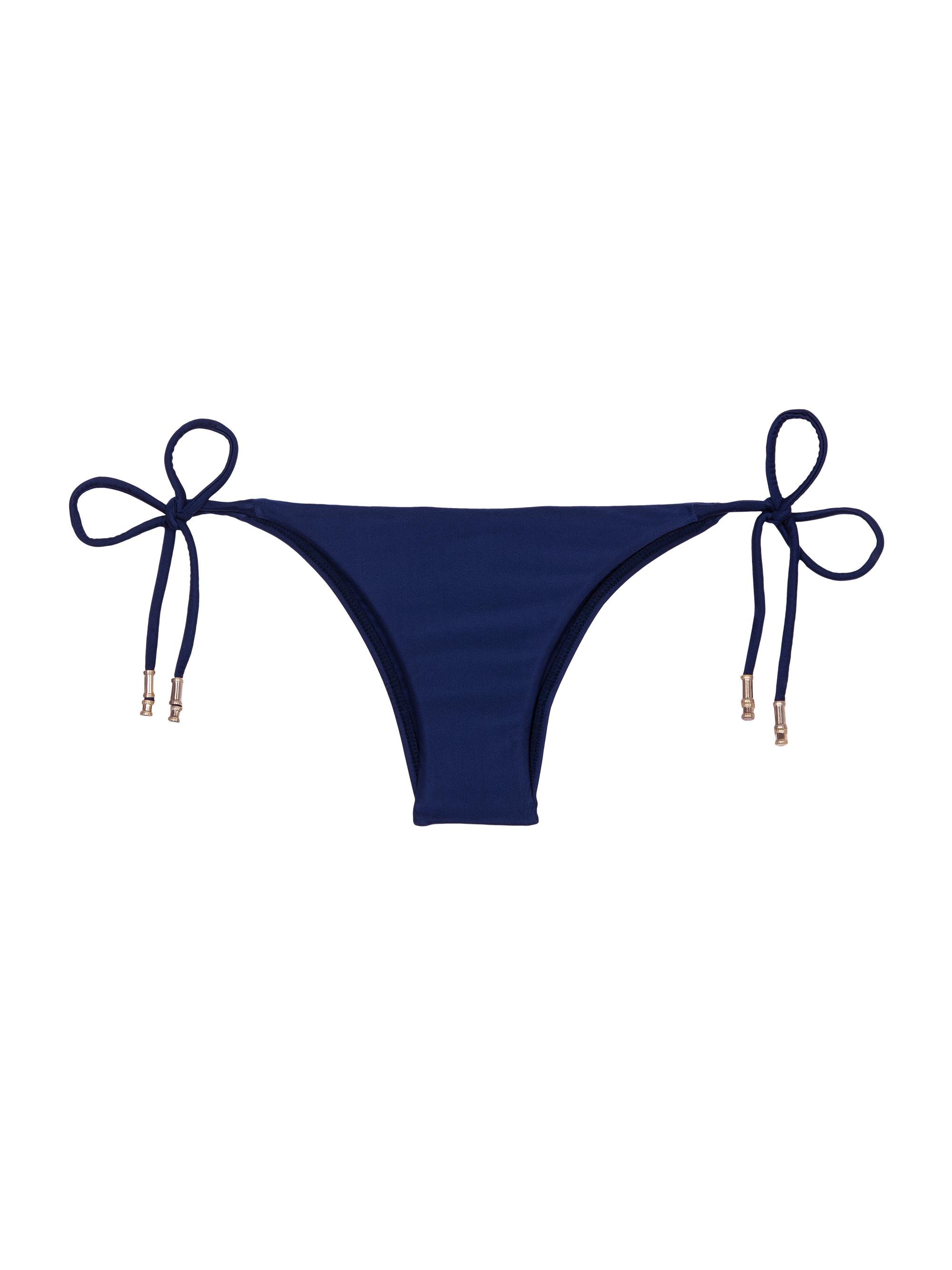 ViX by Paula Hermanny Women's -Coverage Side-Tie Bikini Bottom - Navy