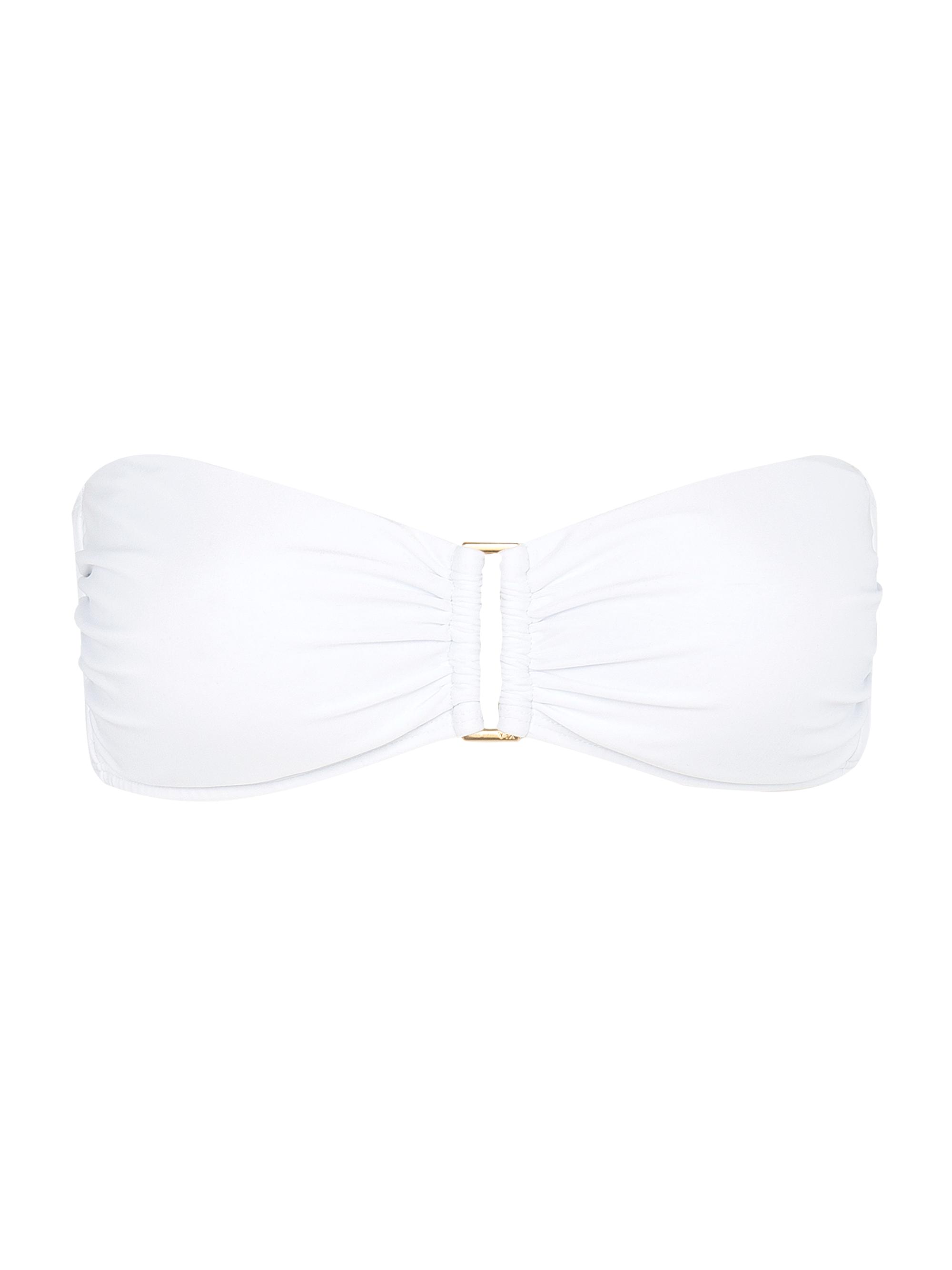 ViX by Paula Hermanny Women's Tie-Back Bandeau Bikini Top - White