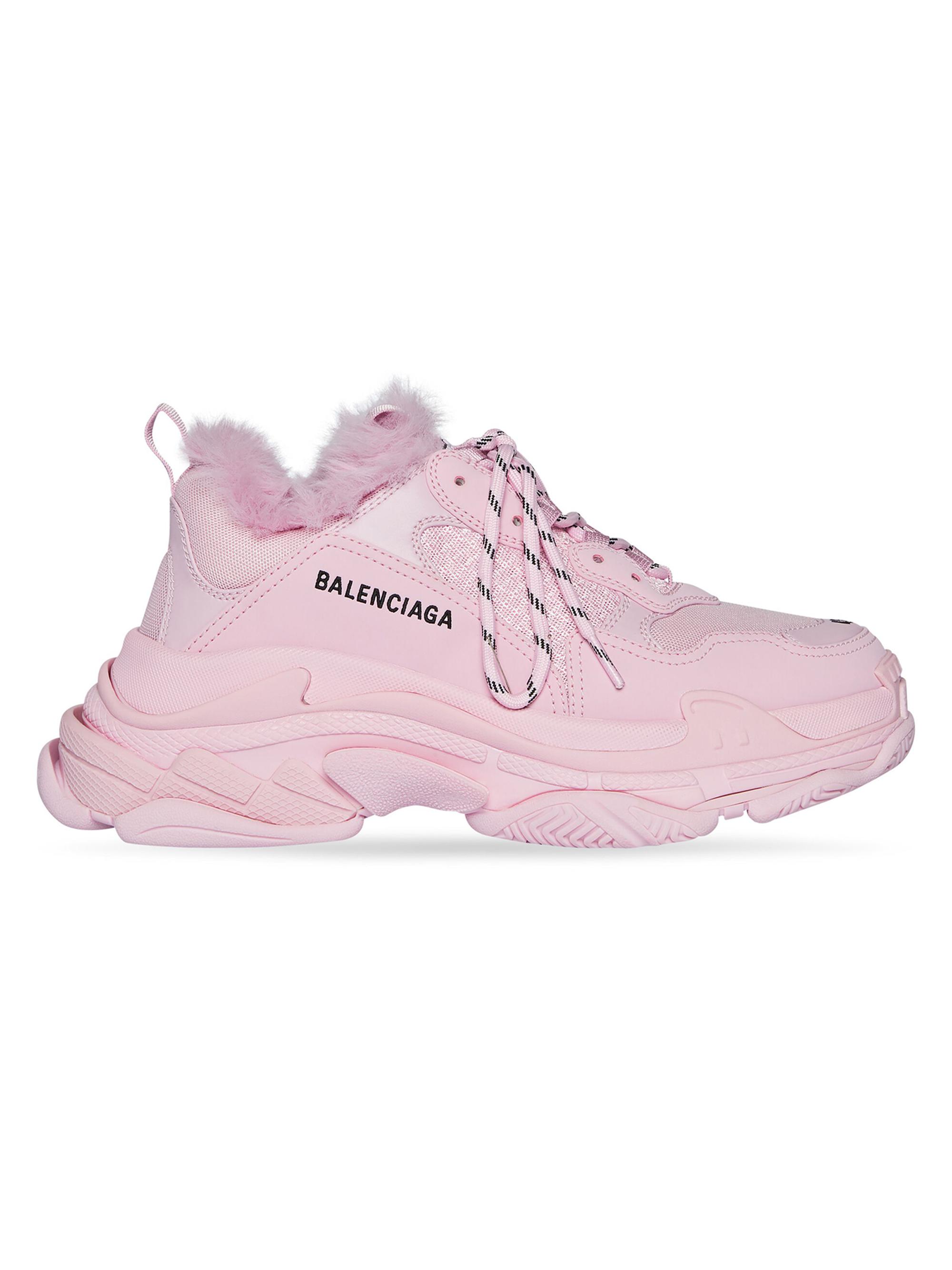 Balenciaga Triple S Sneaker Fake Fur | Saks Fifth Avenue