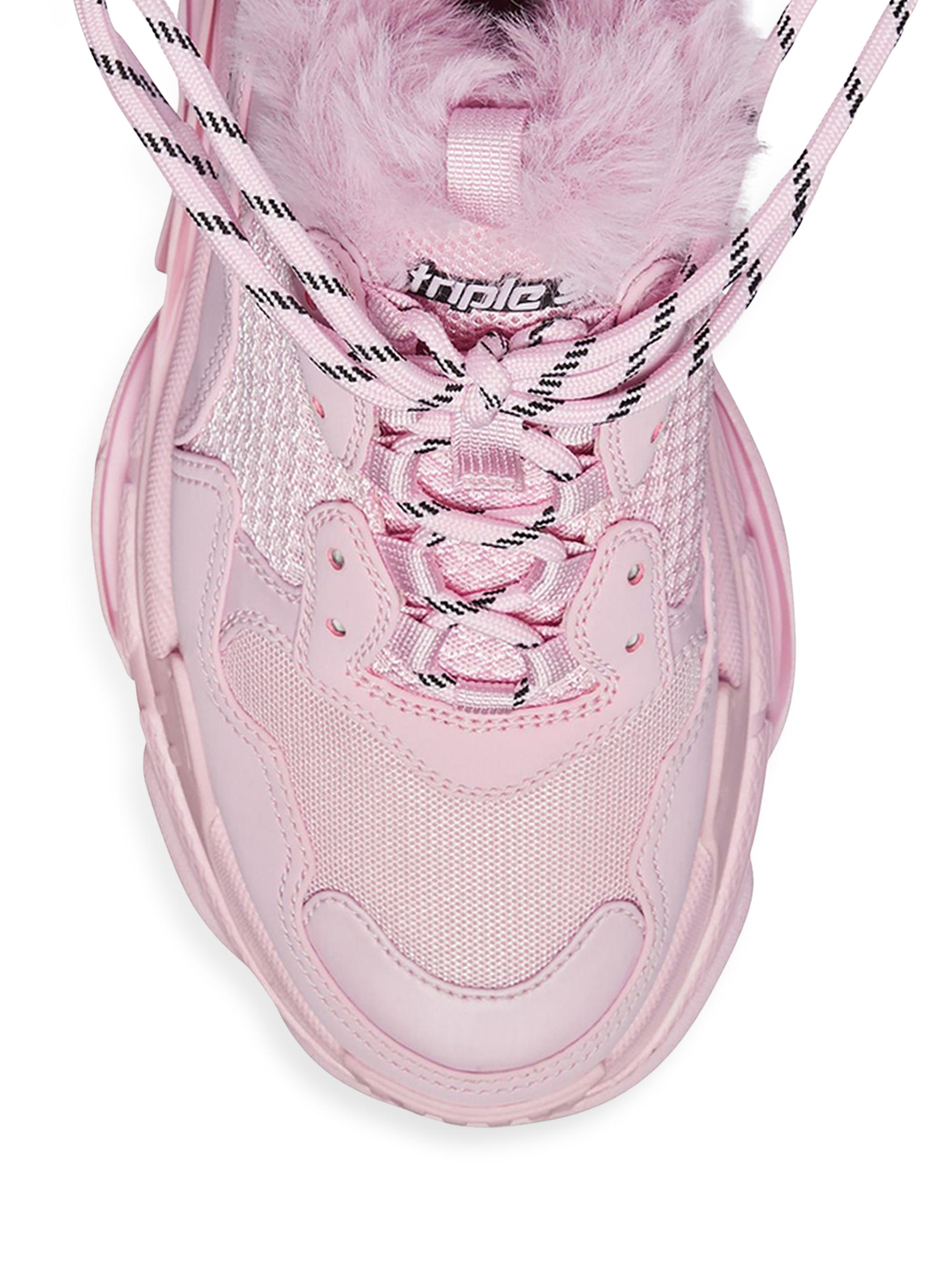 Balenciaga Triple S Sneaker Fake Fur | Saks Fifth Avenue