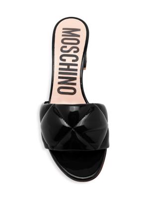 Moschino logo-engraved skorts - Black