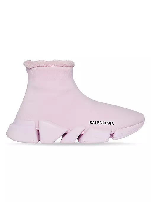 Balenciaga - Speed 2.0 Sneaker In Recycled Knit And Fake Fur