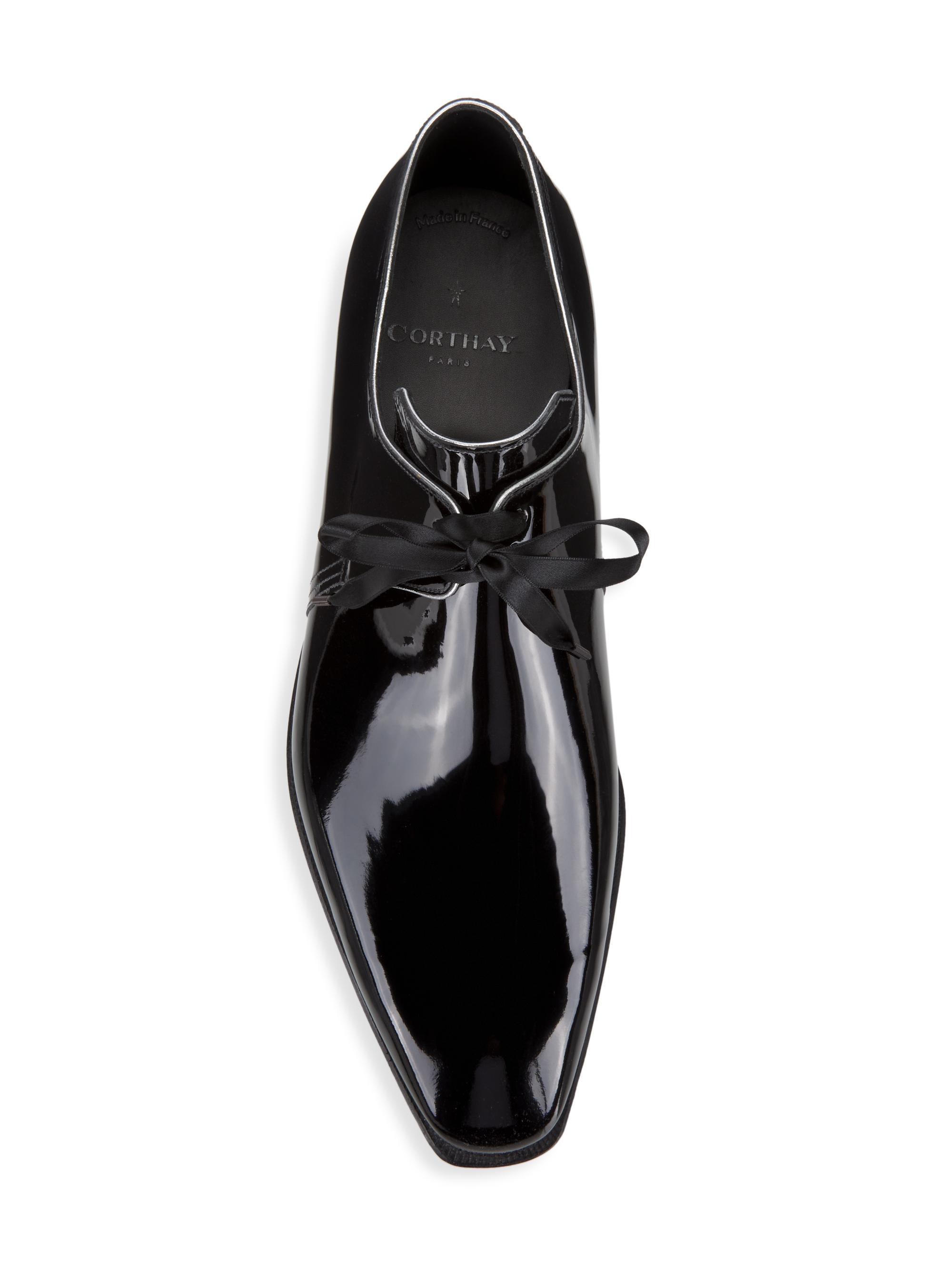 Corthay Arca Patent Leather Pointed-Toe Dress Shoes | Saks  display picture 1
