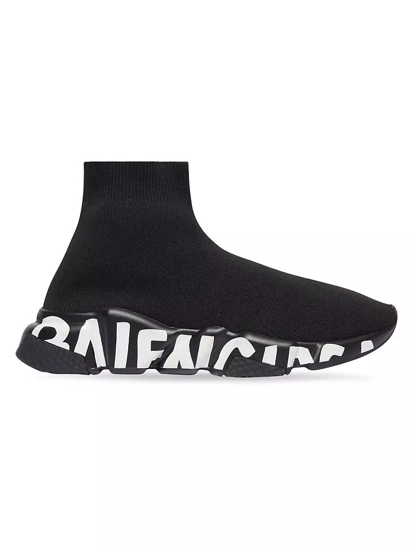 New! Balenciaga 'Speed Graffiti' Sock Sneakers Red Mens 13 US 46  Eur. MSRP $895