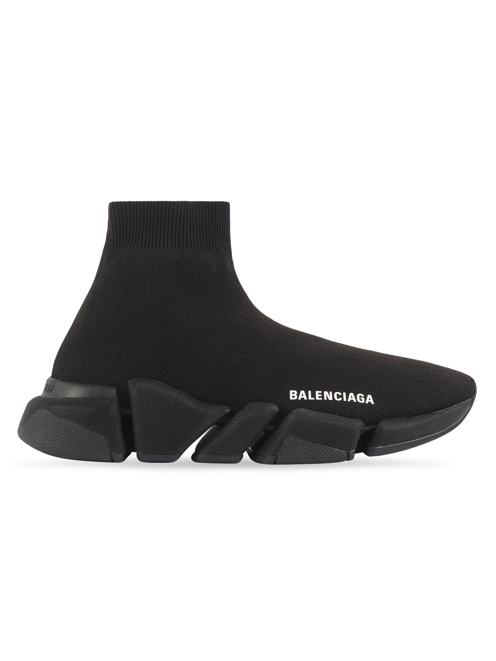 Balenciaga Women's Speed 2.0 Recycled Knit Sneakers - Beige