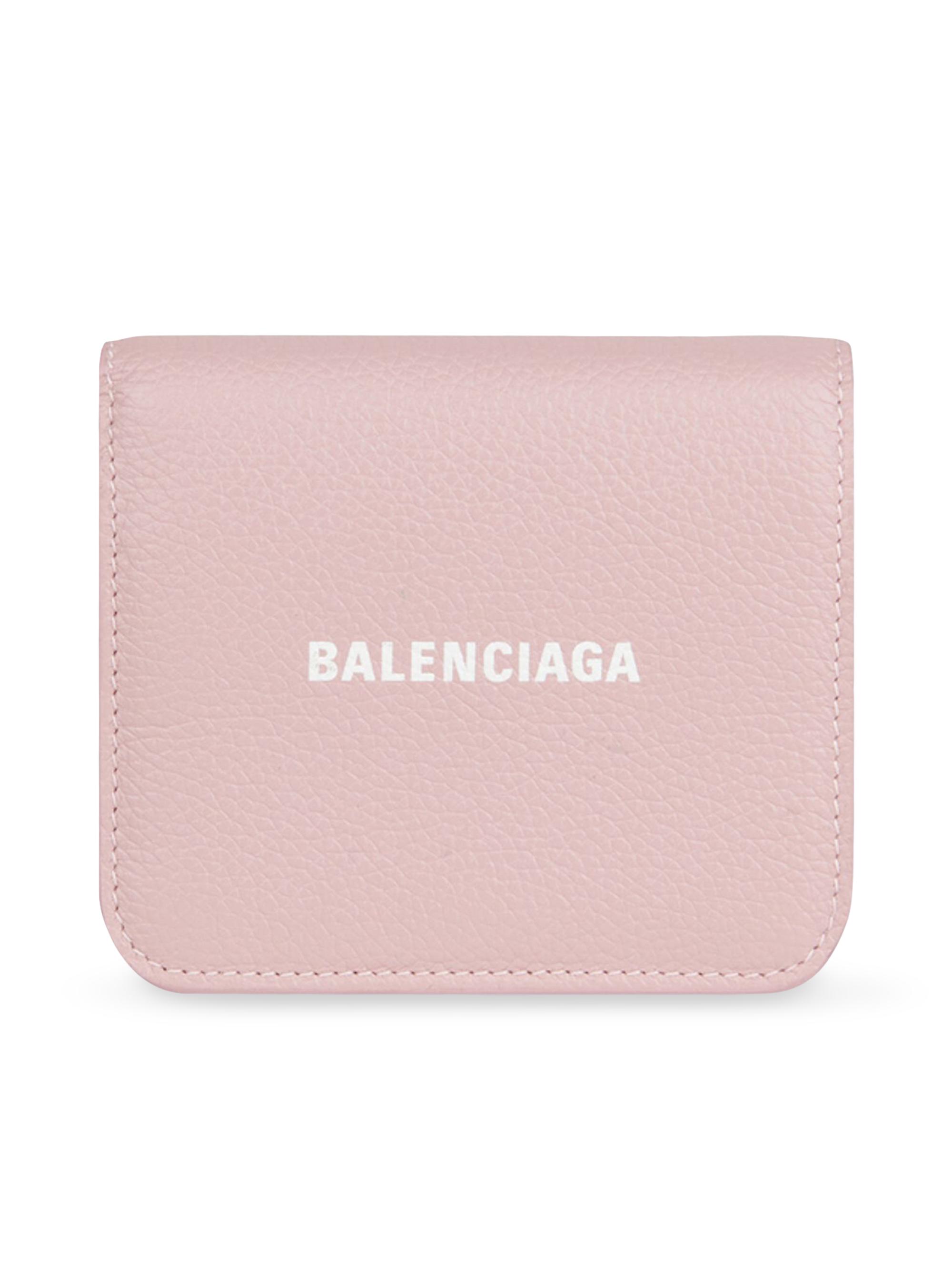 Balenciaga Women's Cash Flap Coin And Card Holder - Pink White