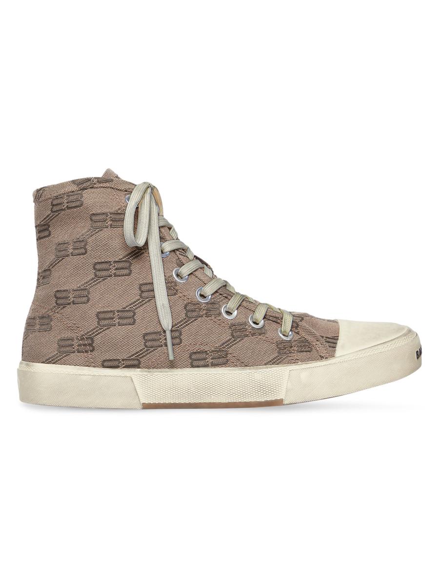 バレンシアガ★Balenciaga Paris Low Top BB Monogram Sneakers Balenciaga Paris Low Top Bb Monogram Sneakers - Dark Beige